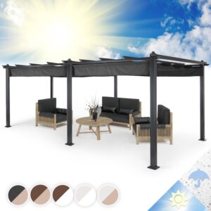 blumfeldt Pantheon pergola | 3 x 6 m | odolná voči poveternostným vplyvom | UV ochrana | celoročné použitie