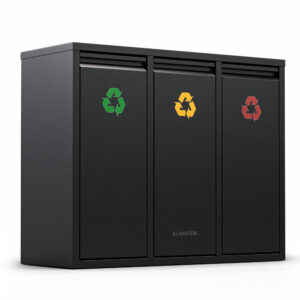 Klarstein Ordnungshüter 3 odpadkové koše 45 litrov 3 nádoby recyklácia nástenná montáž