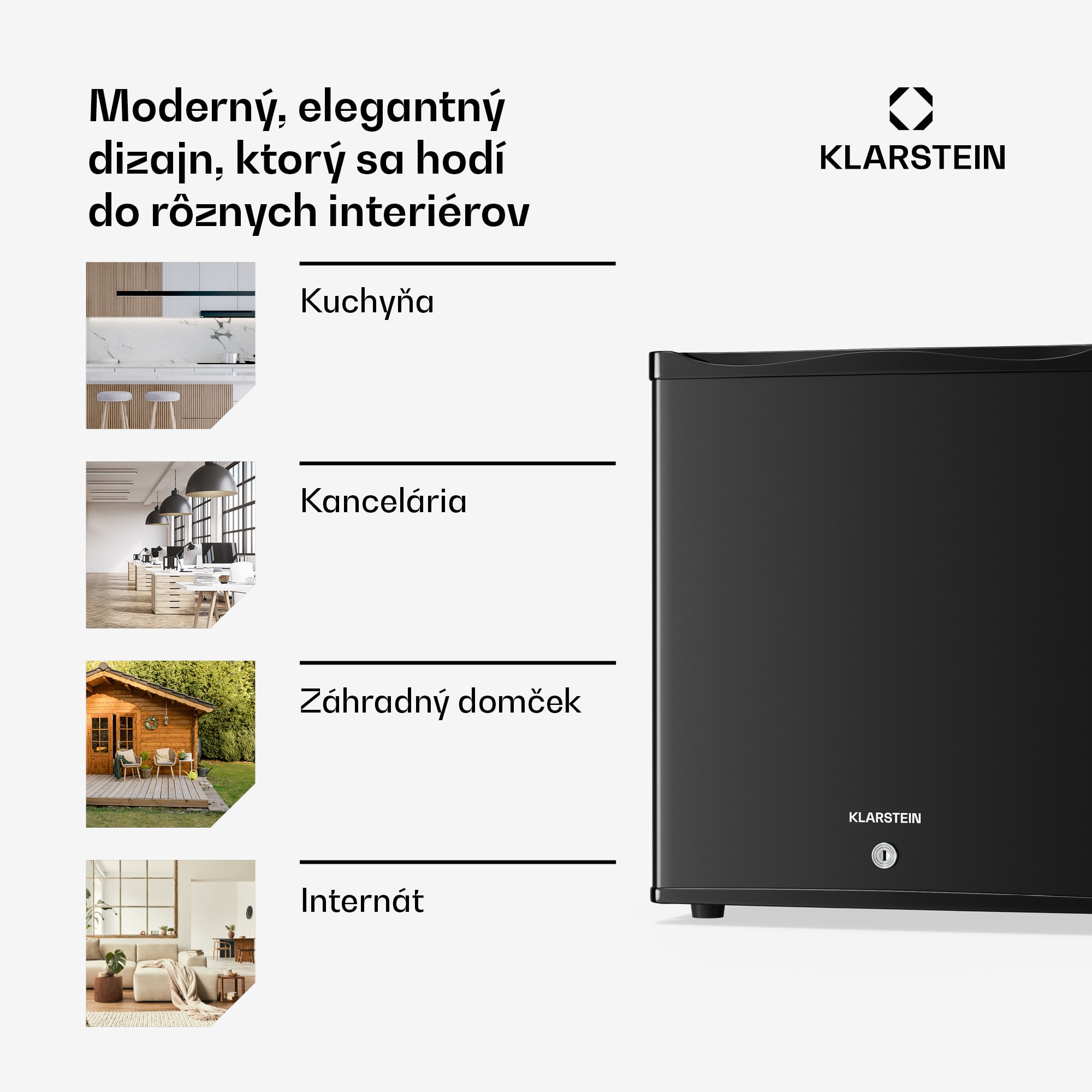 Klarstein Matterhorn 28, mini chladnička, 28 litrov, 35 dB, kompaktná, uzamykateľná – Obrázok 3
