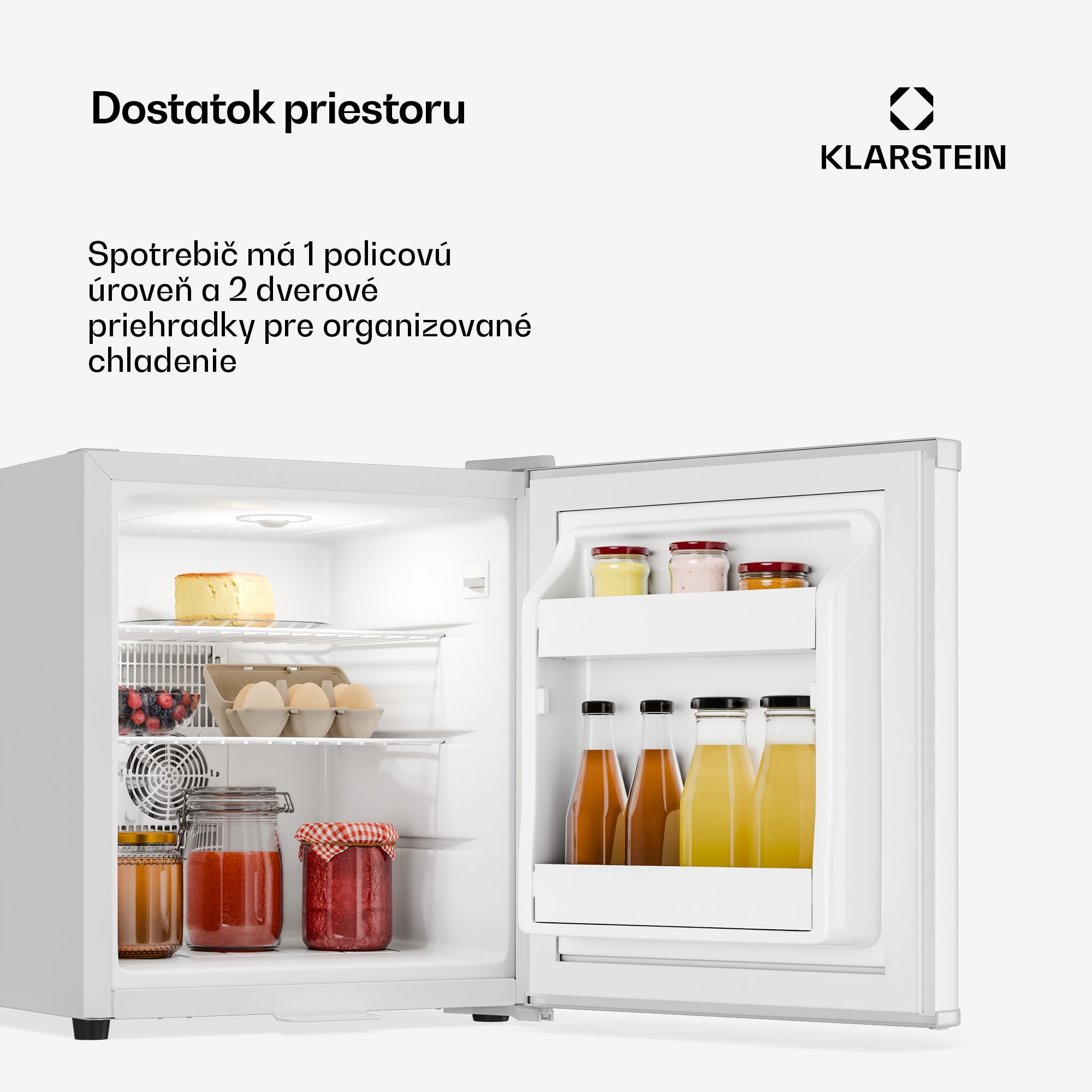 Klarstein Matterhorn 28, mini chladnička, 28 litrov, 35 dB, kompaktná, uzamykateľná – Obrázok 5