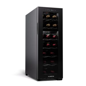 Klarstein Shiraz 18 Duo, chladnička na víno, 2 zóny, 58 l/18 fliaš, 5-18 / 5-18 °C, dotykové ovládanie