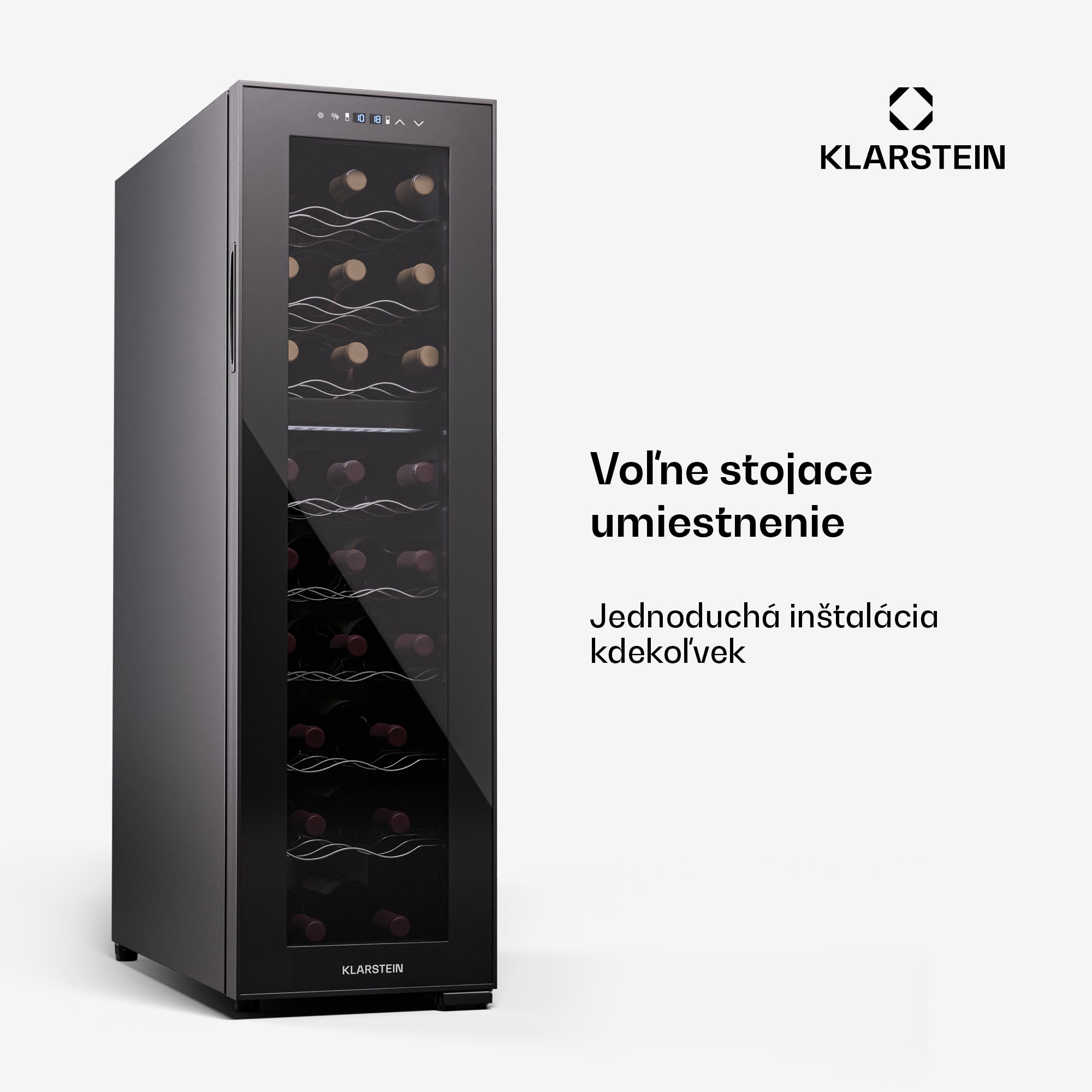 Klarstein Shiraz 24 Duo, chladnička na víno, 2 zóny, 75 l/24 fliaš, 5-18 °C, dotykové ovládanie – Obrázok 5