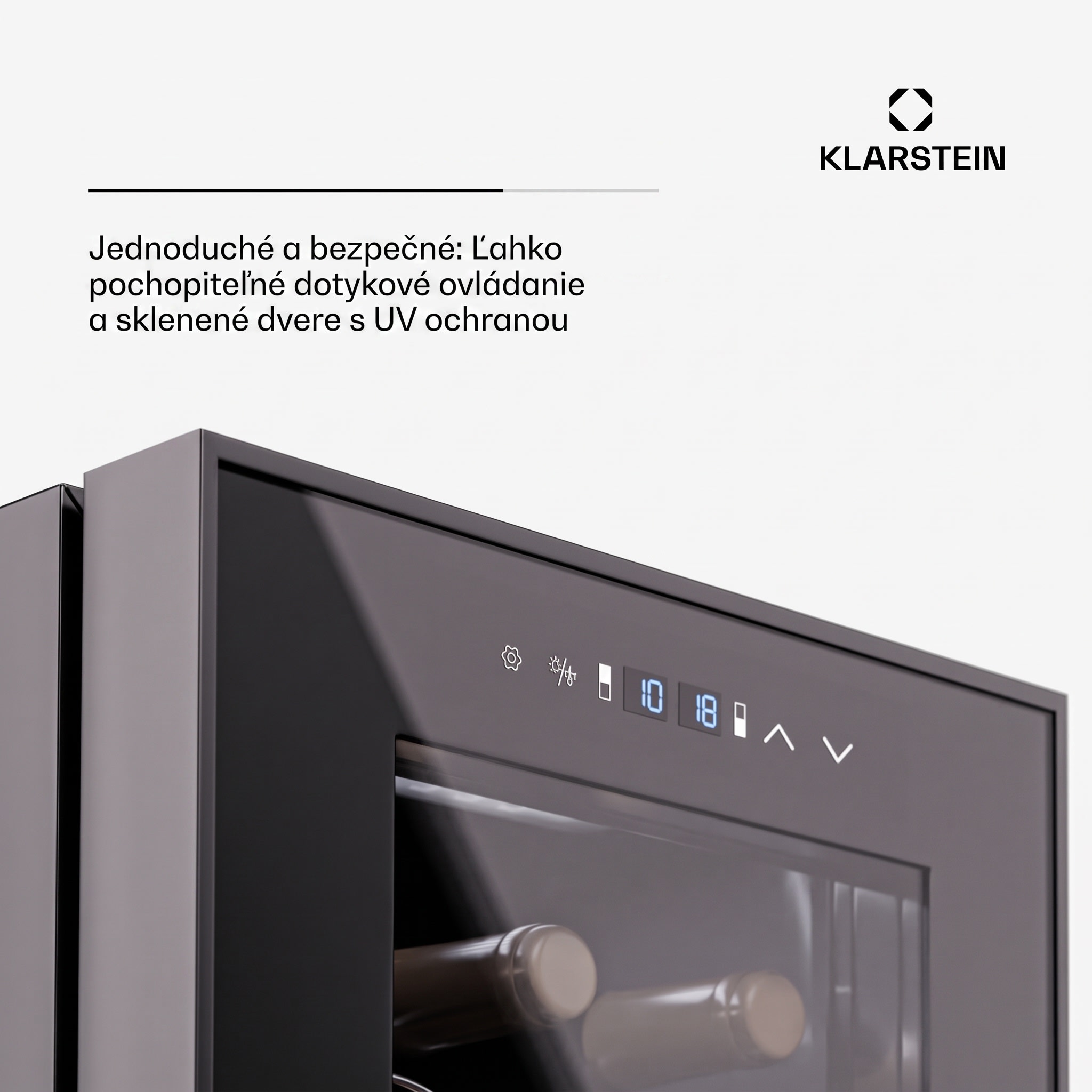 Klarstein Shiraz 27 Duo, chladnička na víno, 2 zóny, 83 l/27 fliaš, 5-18 / 5-18 °C, dotykové ovládanie – Obrázok 2