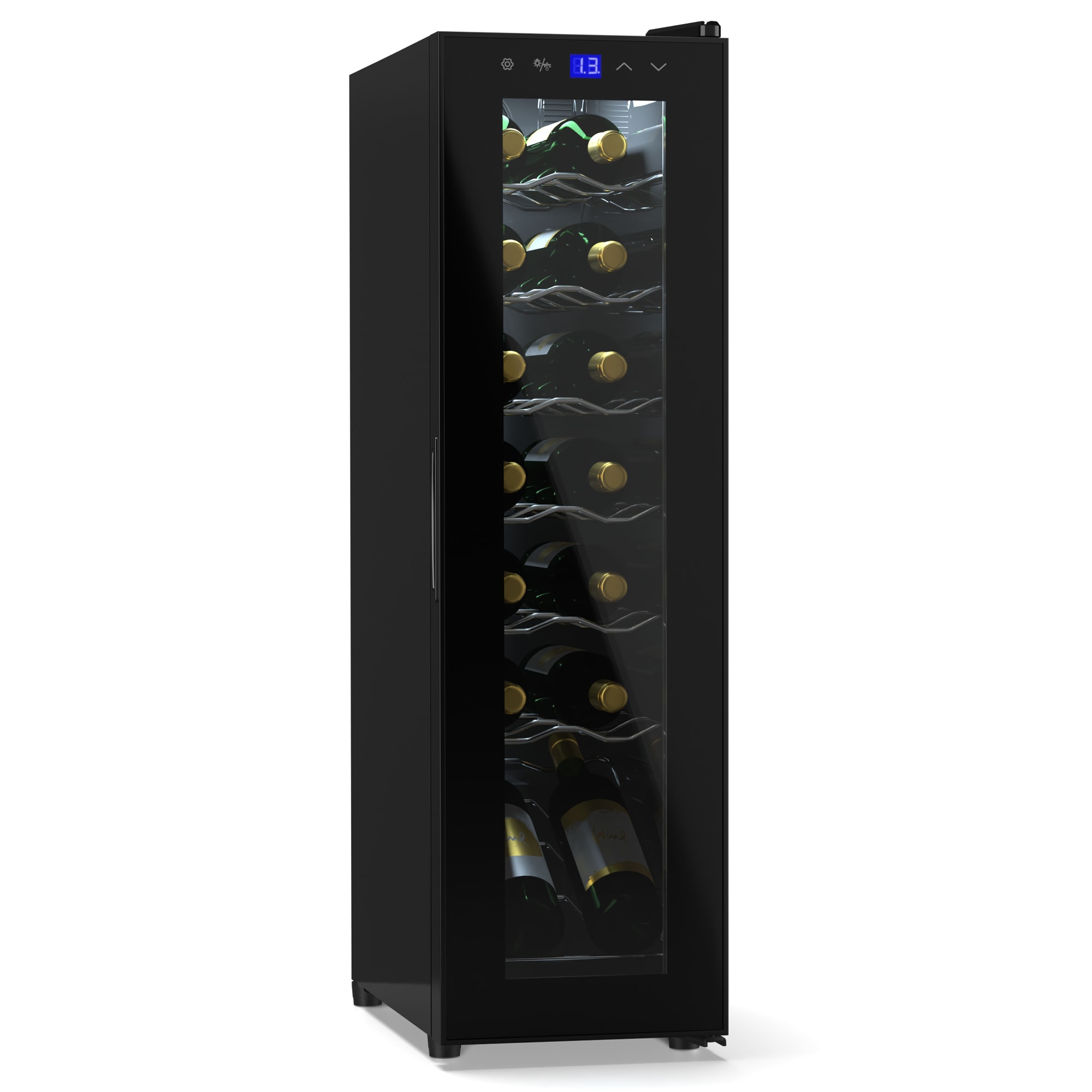 Klarstein Shiraz 14 Slim Uno vinotéka 14 fliaš 5 - 18 °C dotykové ovládanie