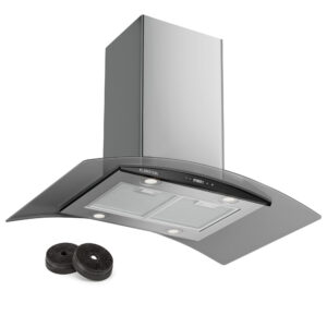 Klarstein Colette, digestor, 90 cm, 601 m³/h, energetická trieda A++, ušľachtilá oceľ, strieborný
