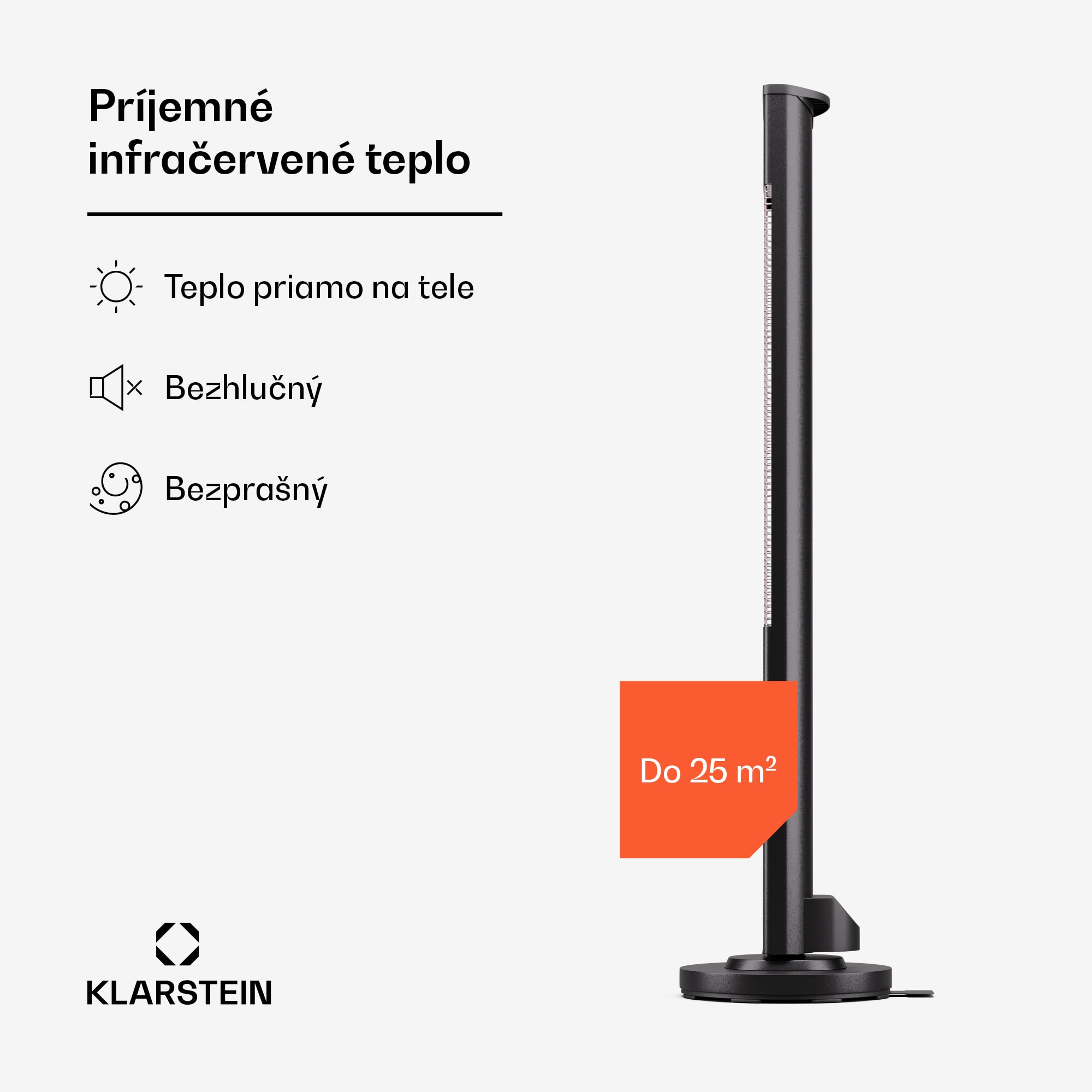 Blumfeldt Heat Guru 3000, vonkajší sálavý ohrievač, 3000W, 3 úrovne ohrevu, diaľkové ovládanie – Obrázok 2