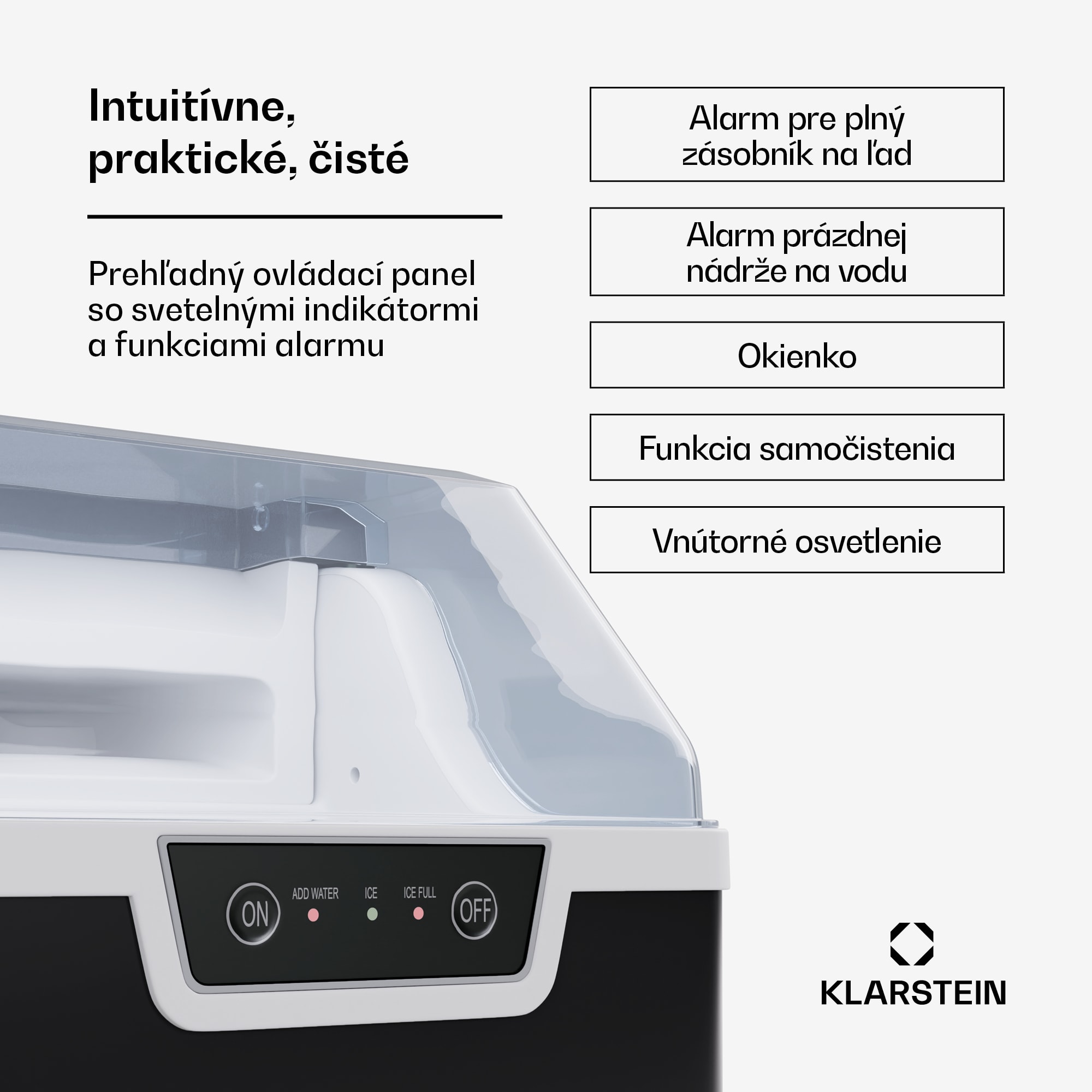Klarstein Stroj na výrobu kociek ľadu, Wallberg Nugget Ice Maker – Obrázok 3