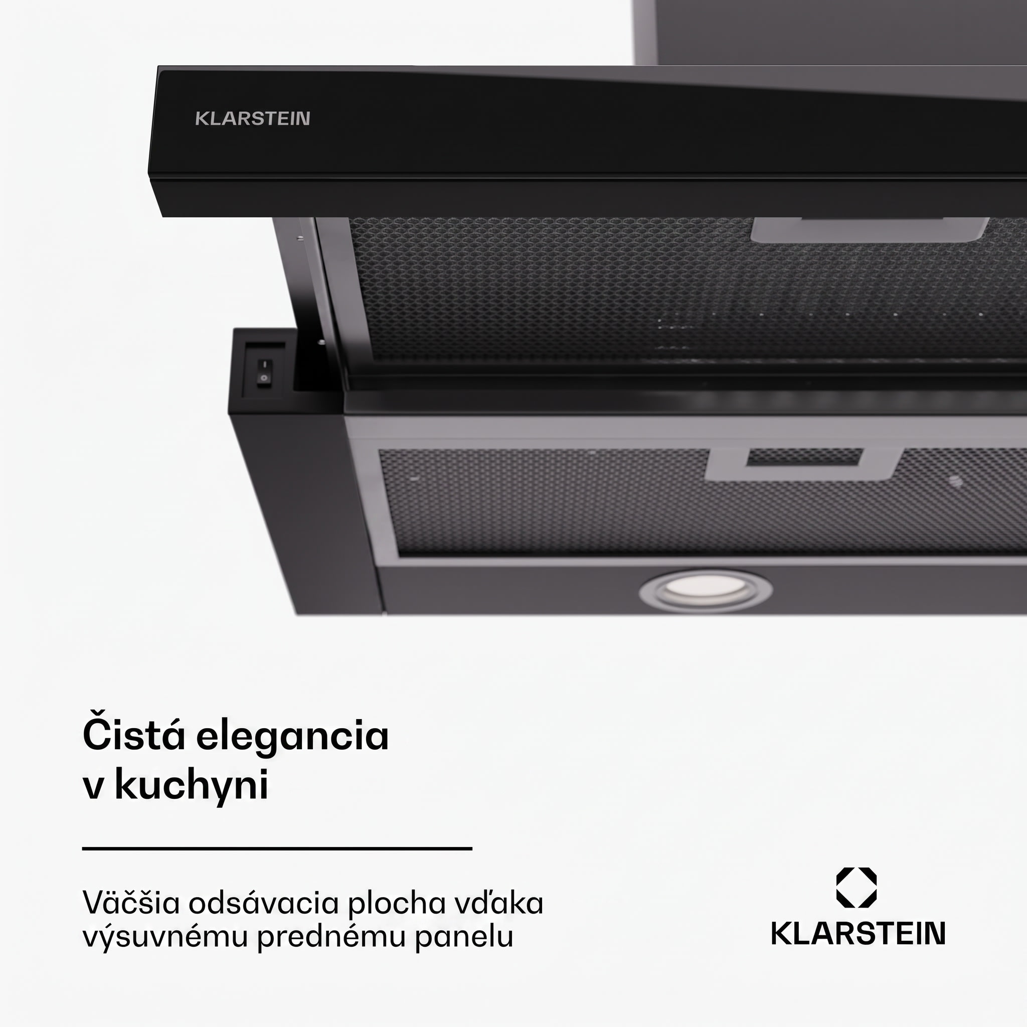 Klarstein Mariana 90 Neo nízkoprofilová digestoř 491 m³/h odtah/recirkulace LED EEK C – Obrázok 2