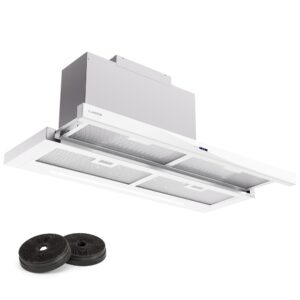 Klarstein Mariana Neo 90 odsávač s plochým krytom 90 cm 640 m³/h odťah LED
