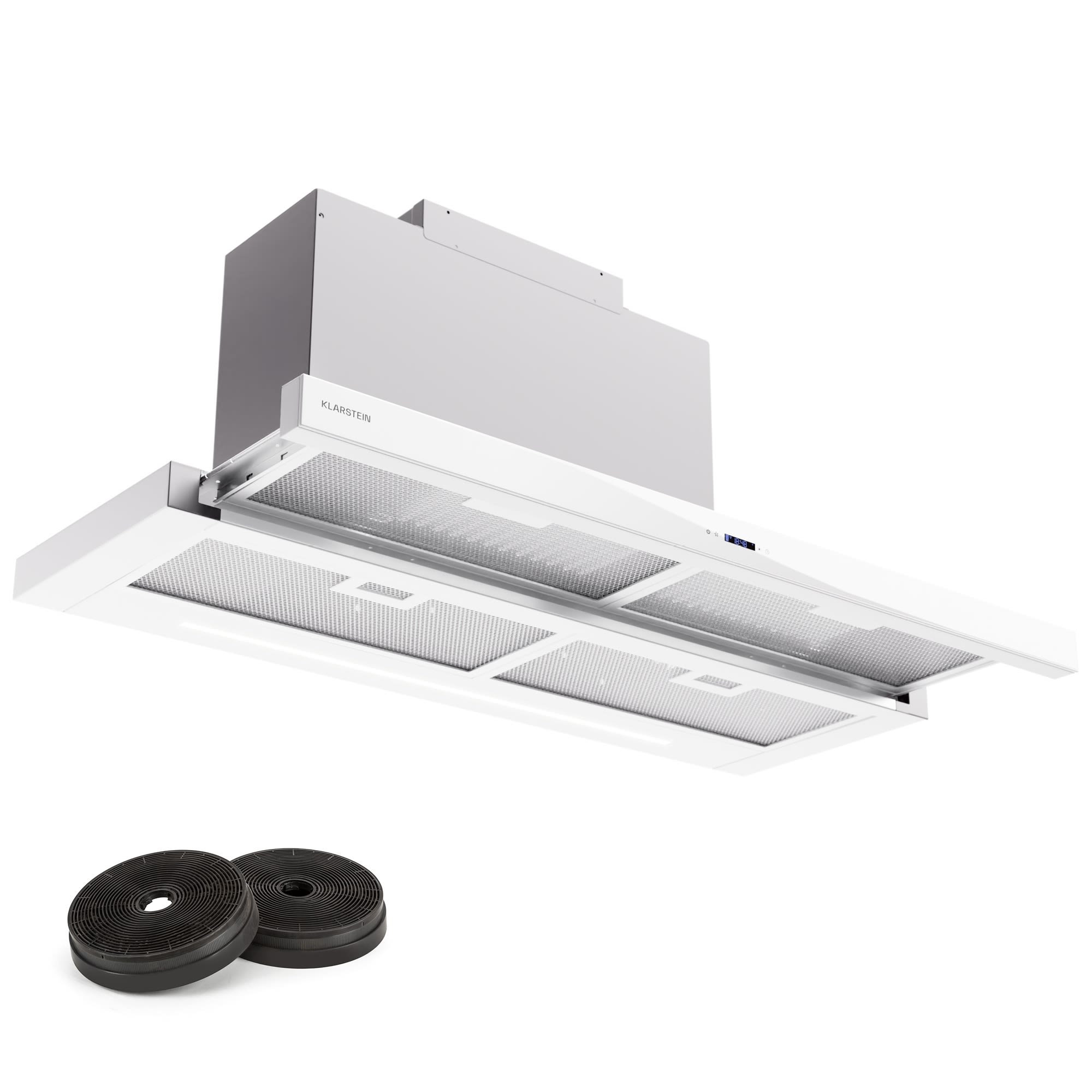 Klarstein Mariana Neo 90 odsávač s plochým krytom 90 cm 640 m³/h odťah LED