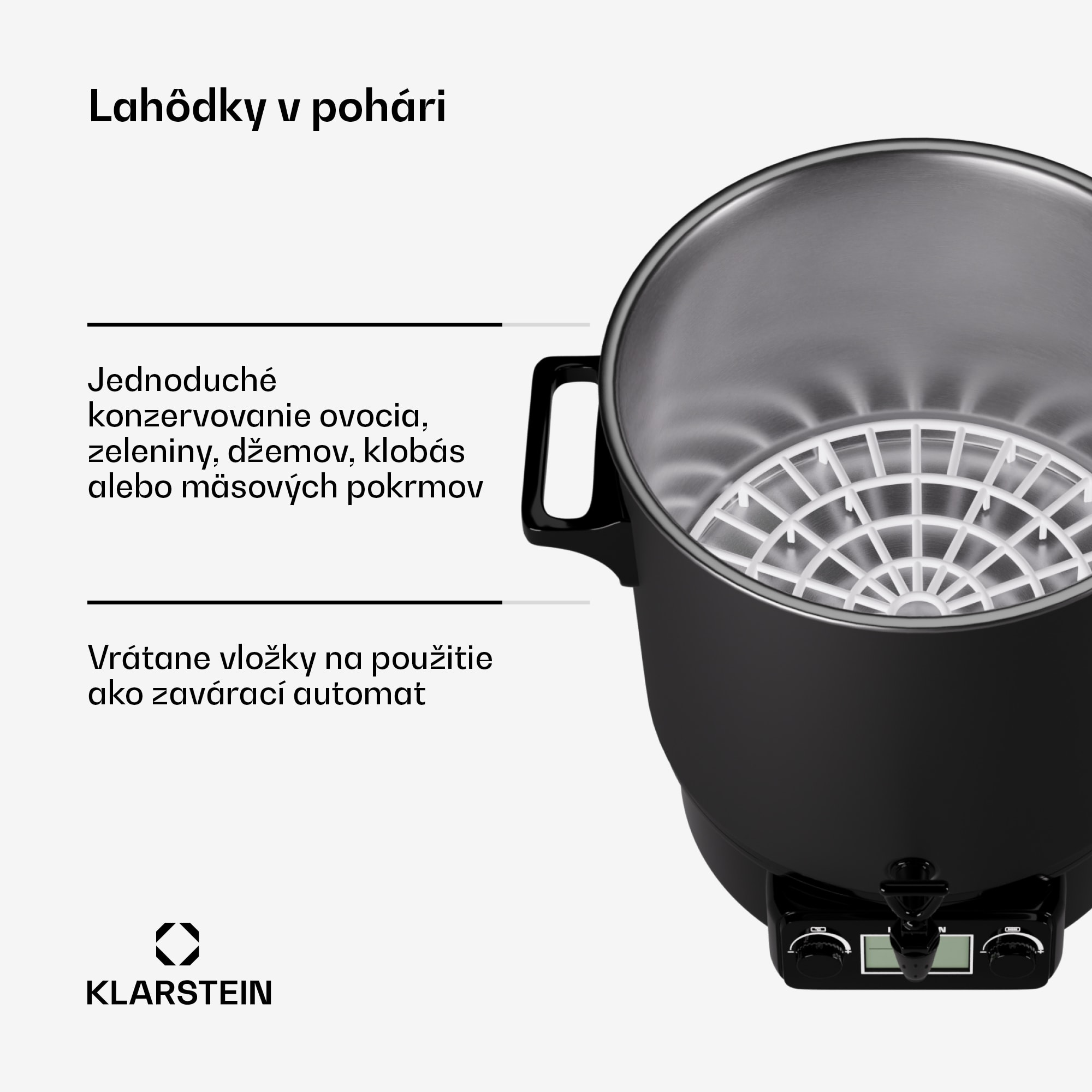 Klarstein Biggie Digital zavárací automat dávkovač nápojov elektrický 27L 2000 W nehrdzavejúca oceľ – Obrázok 5