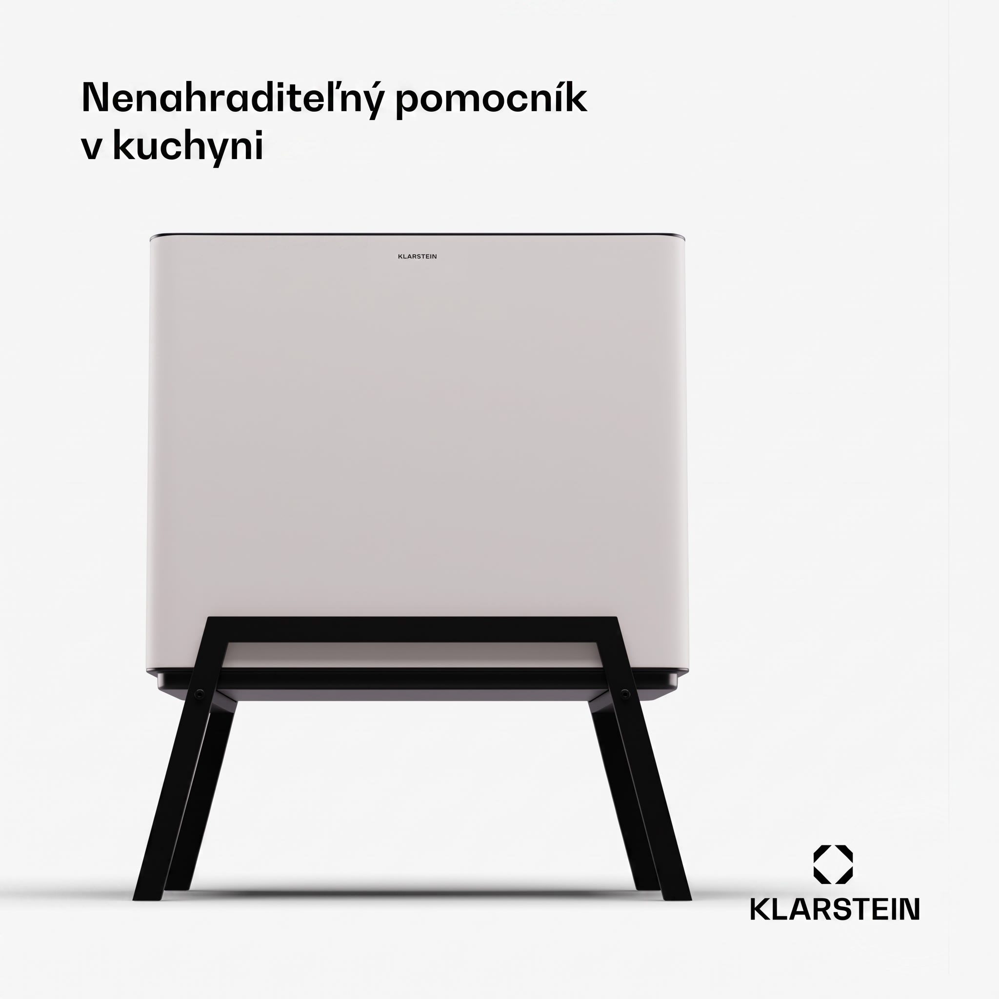 Klarstein Yuma, odpadkový kôš, 40 l, vrátane kompostéra, s nožičkami, pachový filter – Obrázok 2