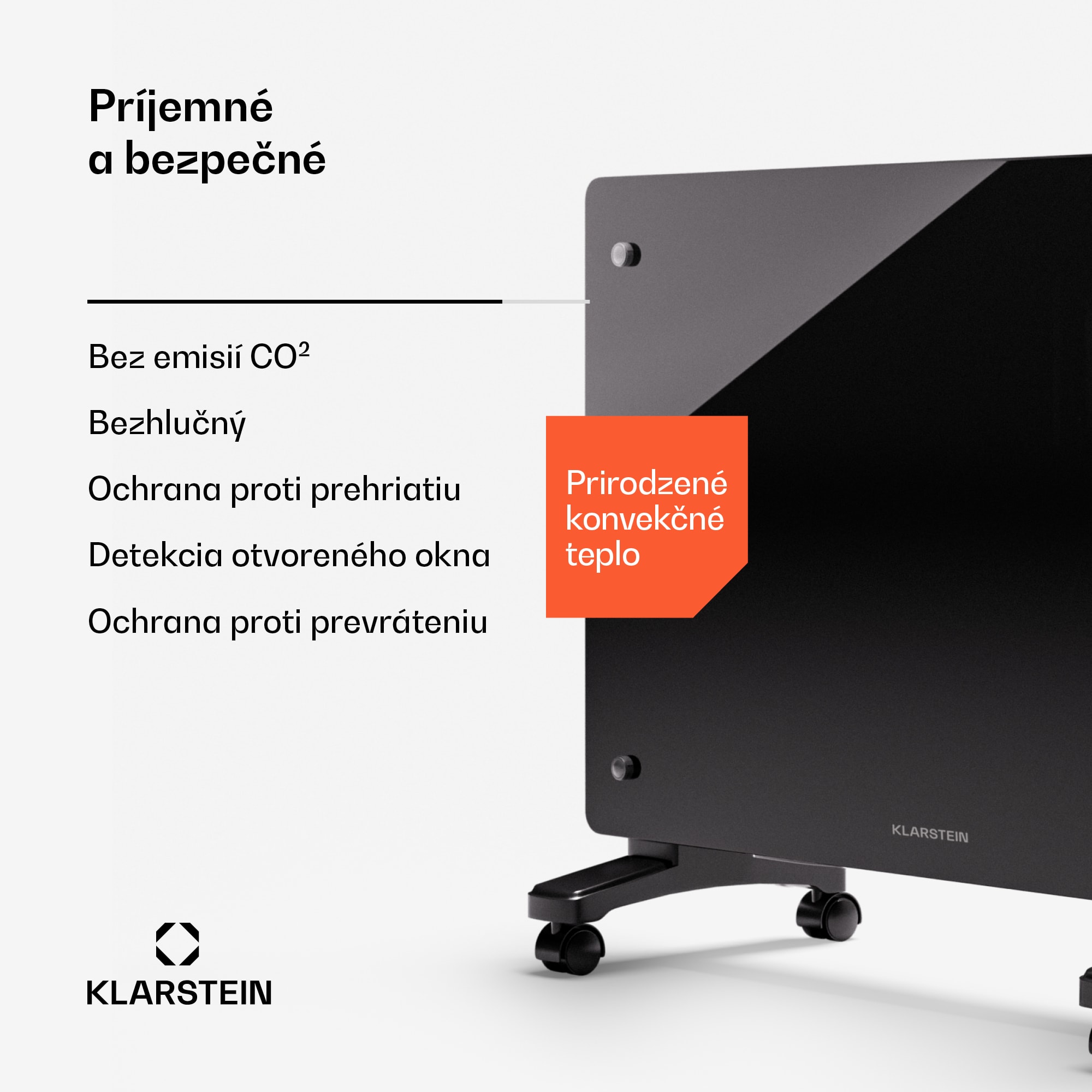 Klarstein Bornholm Smart 1500, konvekčné vykurovacie teleso, 1500W, WiFi, LED, IP24 – Obrázok 3