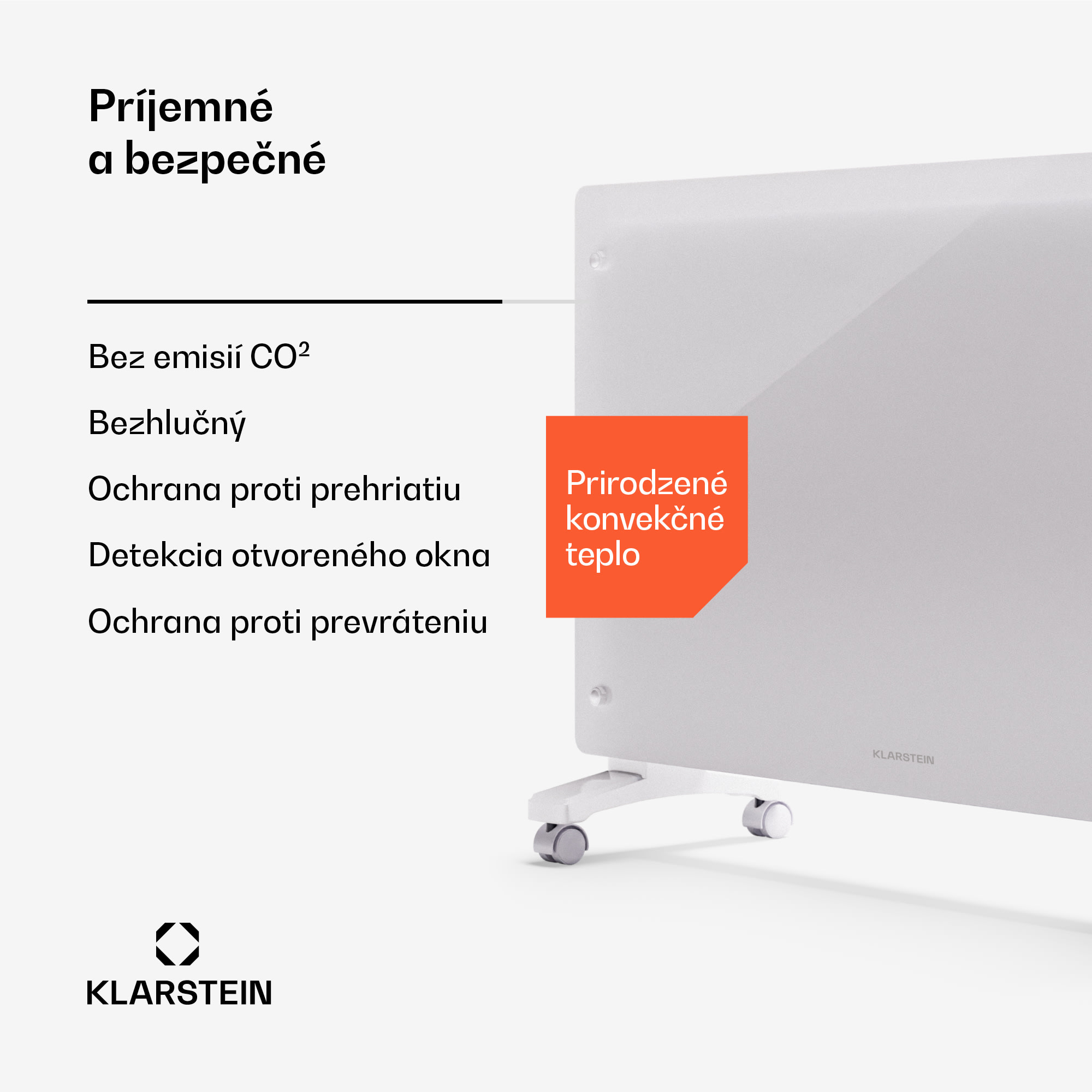 Klarstein Bornholm Smart 2500, konvektor, 2500W, WiFi, LED, IP24 – Obrázok 3