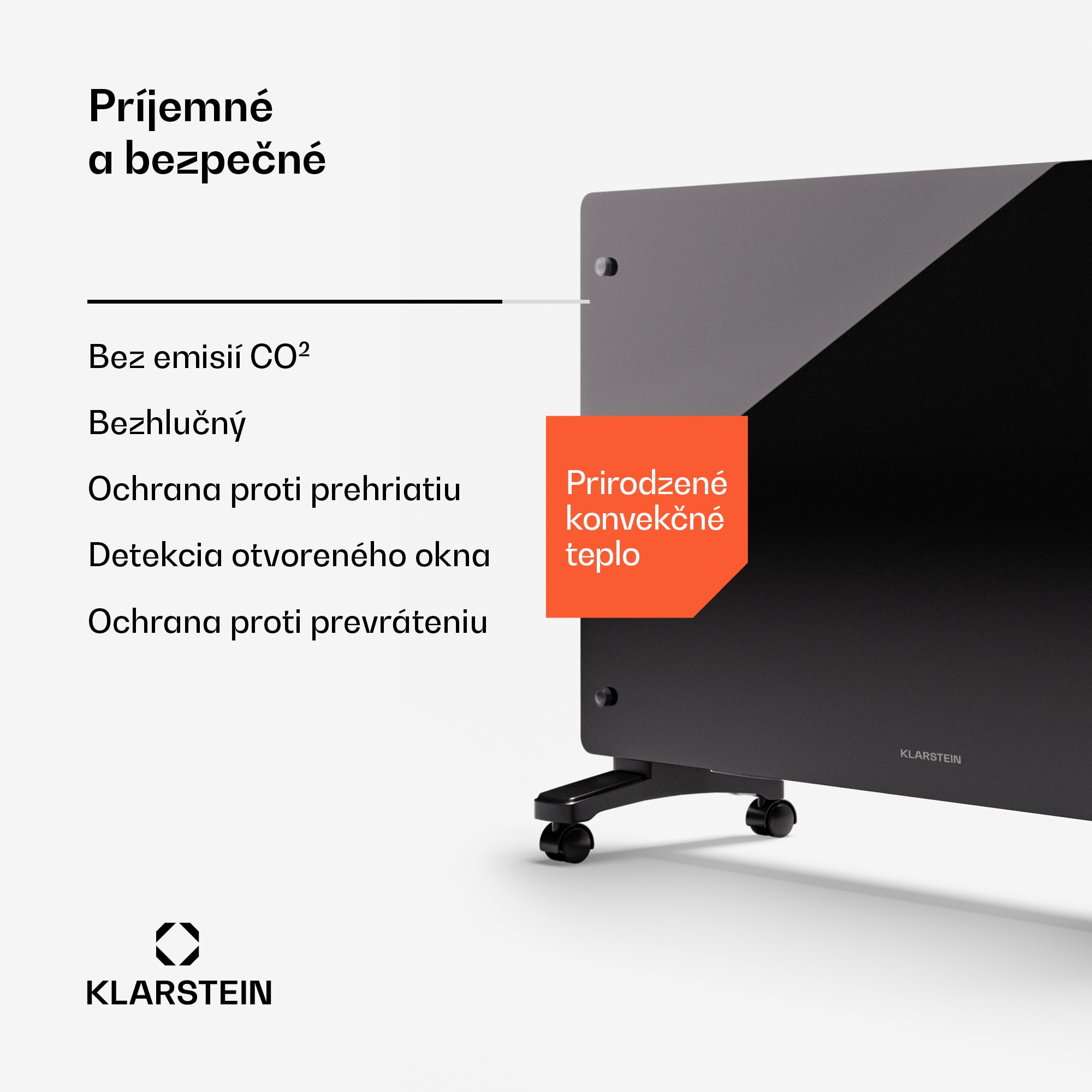 Klarstein Bornholm Smart 2500, konvektor, 2500W, WiFi, LED, IP24 – Obrázok 3