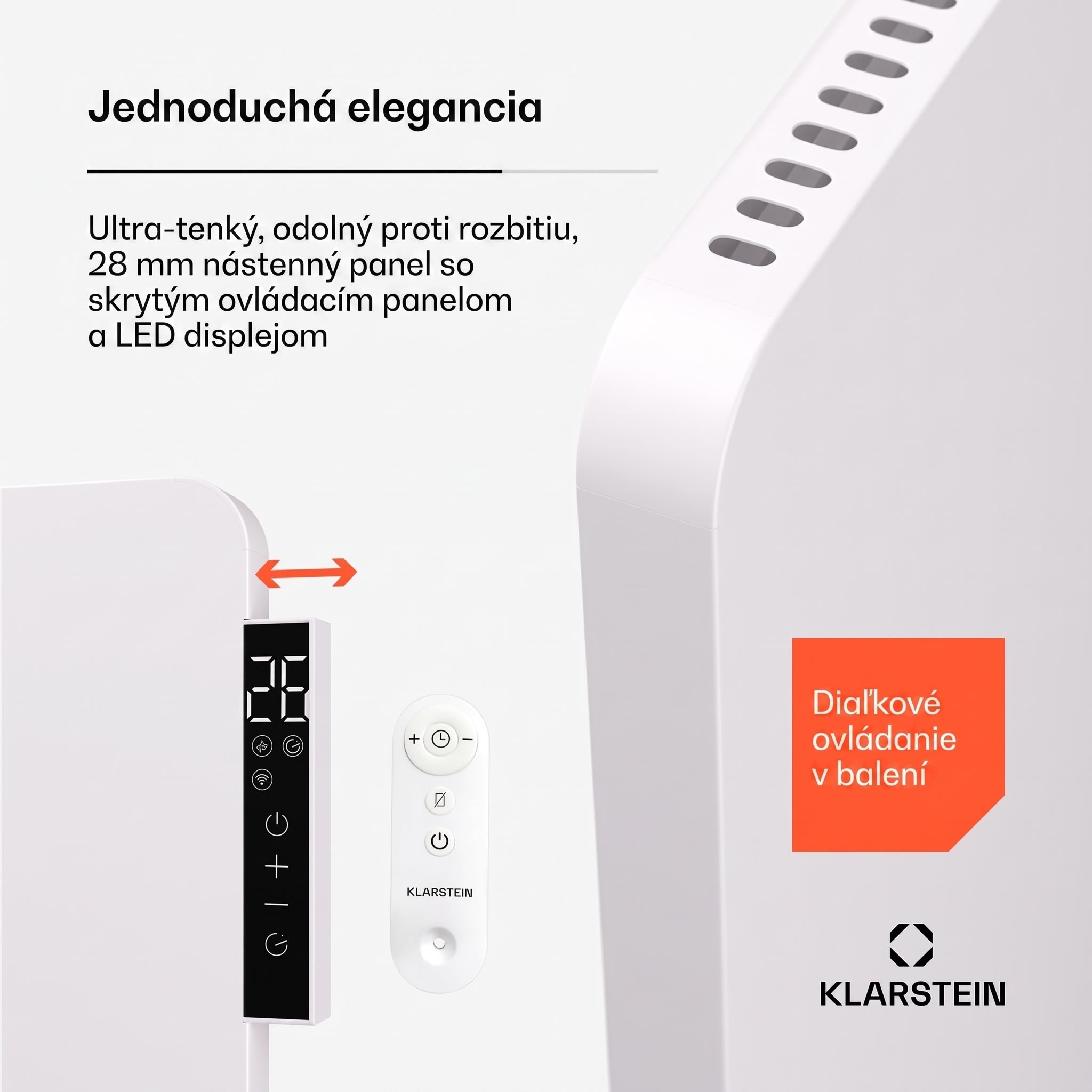 Klarstein Hybridné infračervené kúrenie Wonderbeam | 650 W | 6–12 m² | Moderný dizajn | 60 × 84 cm – Obrázok 3