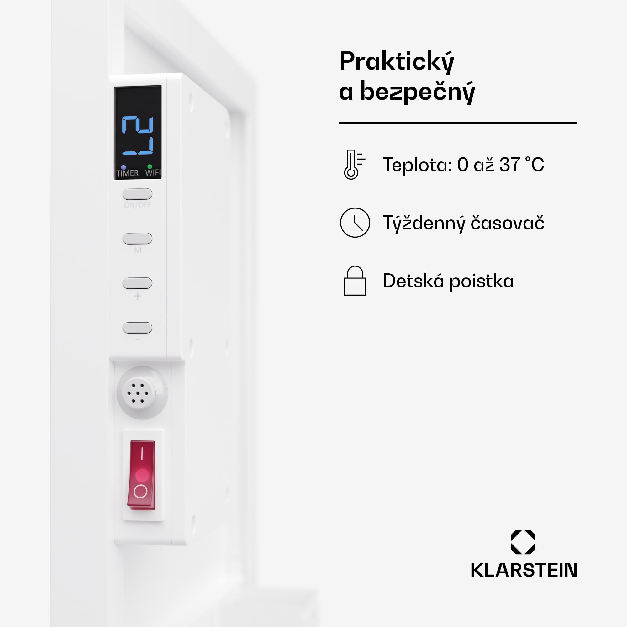 Klarstein Wonderwall Air Smart 320, infračervený ohrievač, 30 x 100 cm, 320 W, aplikácia – Obrázok 5
