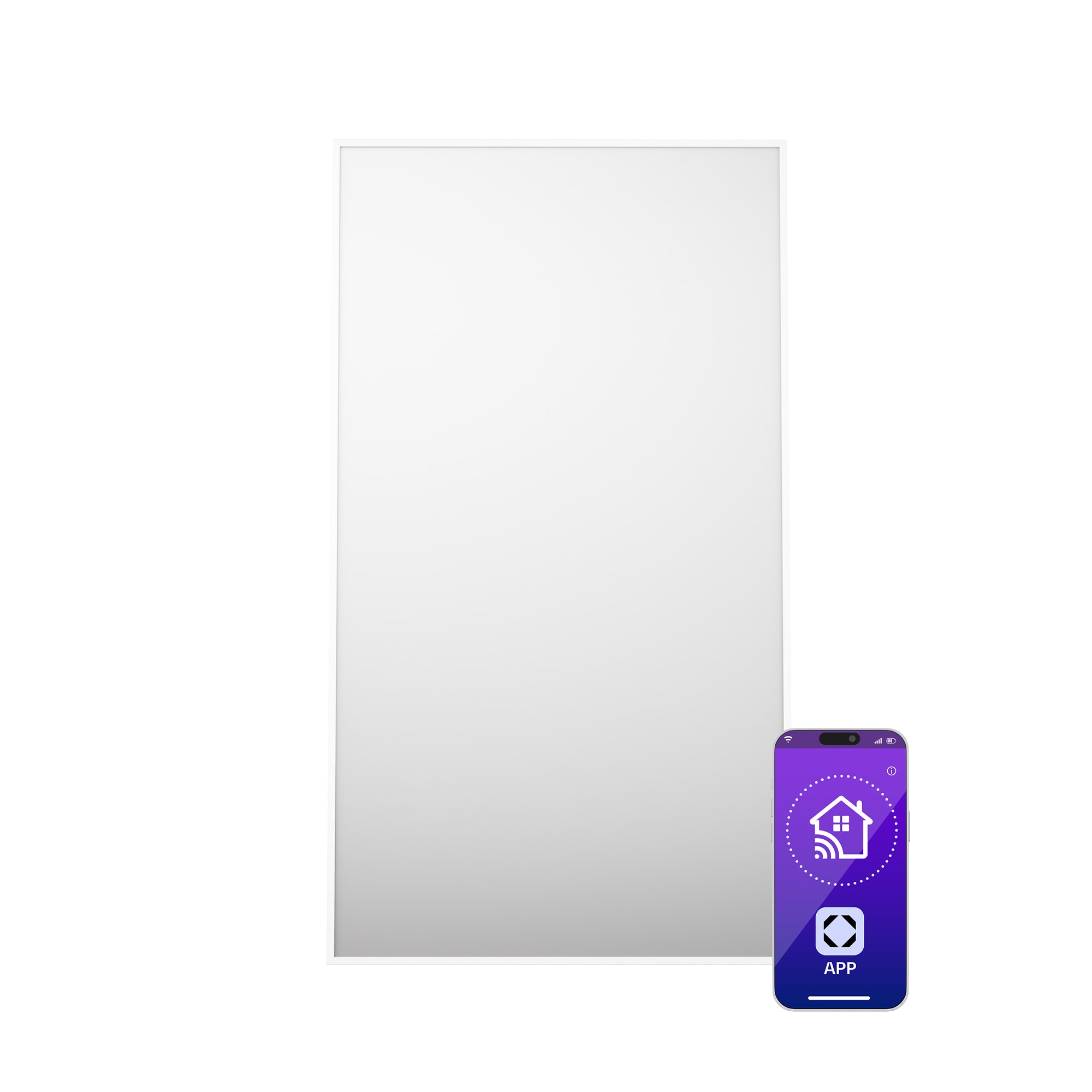 Klarstein Wonderwall Air Smart 480, infračervený ohrievač, 50 x 90 cm, 480 W, aplikácia