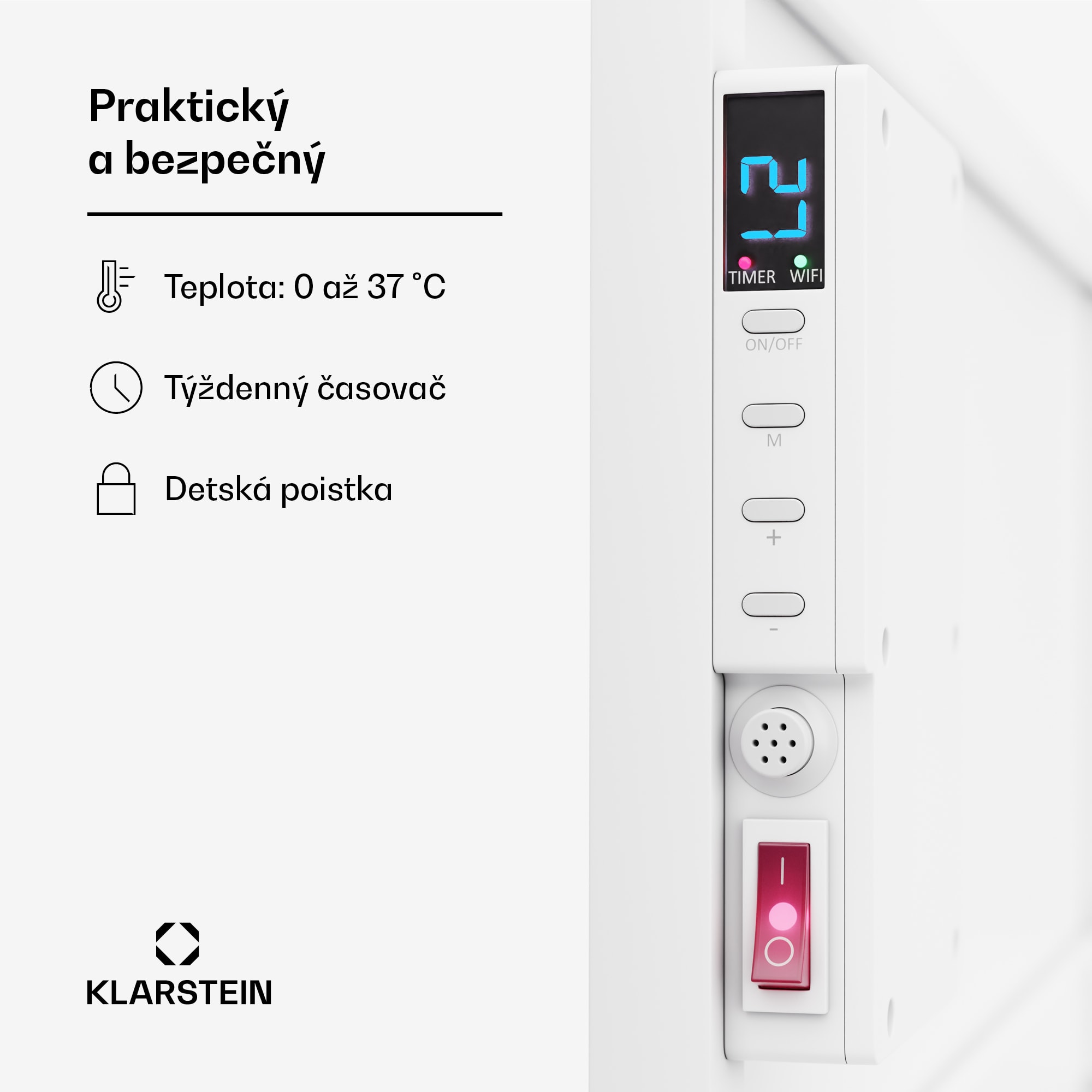 Klarstein Wonderwall Air Smart 770, infračervený ohrievač, 60 x 120 cm, 770 W, aplikácia – Obrázok 5