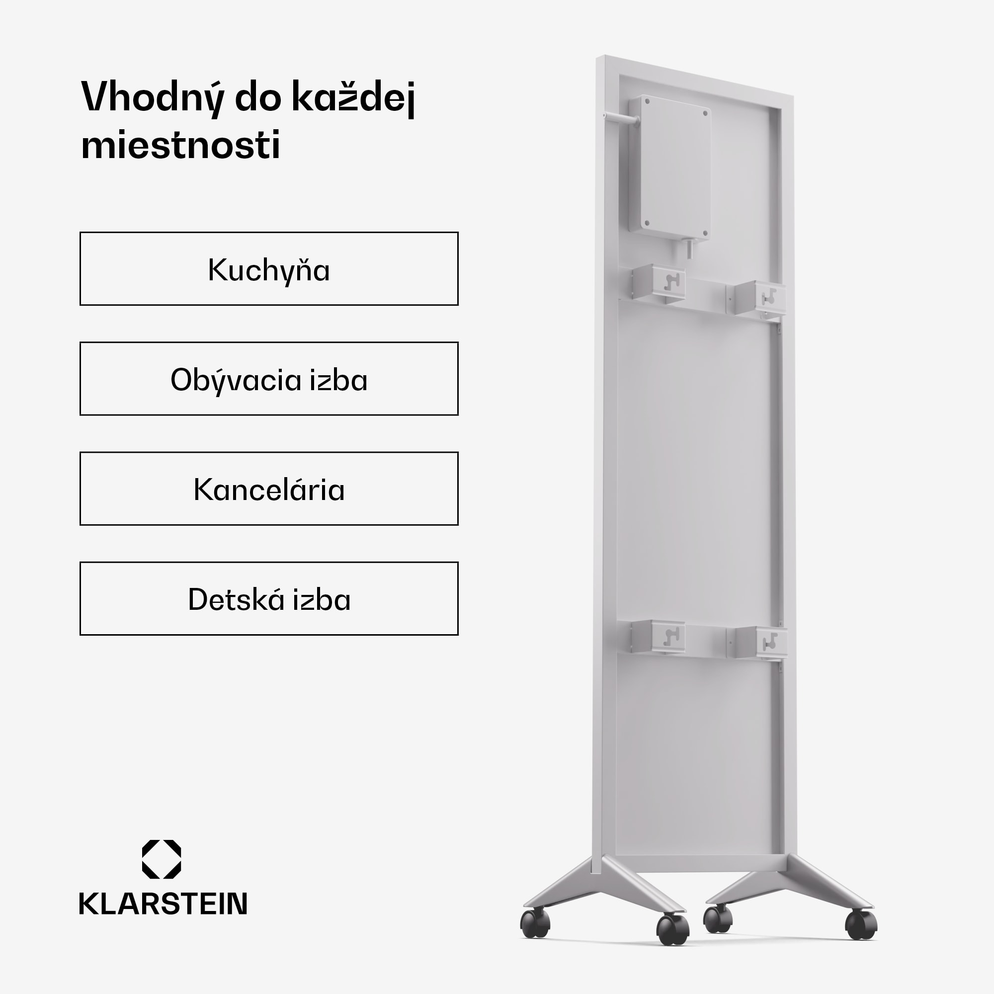 Klarstein Wonderwall Smart Bornholm, infražiarič, 30x100cm, 400W, aplikácia – Obrázok 5