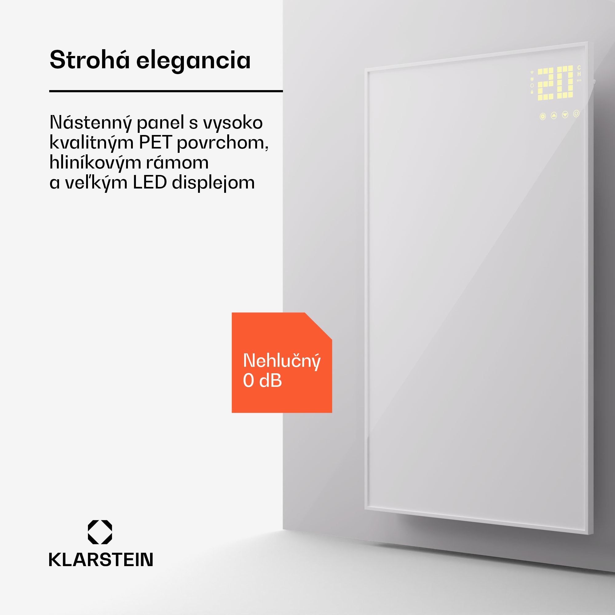Klarstein Wonderwall Smart Bornholm, infražiarič, 60x100 cm, 800W, aplikácia – Obrázok 4