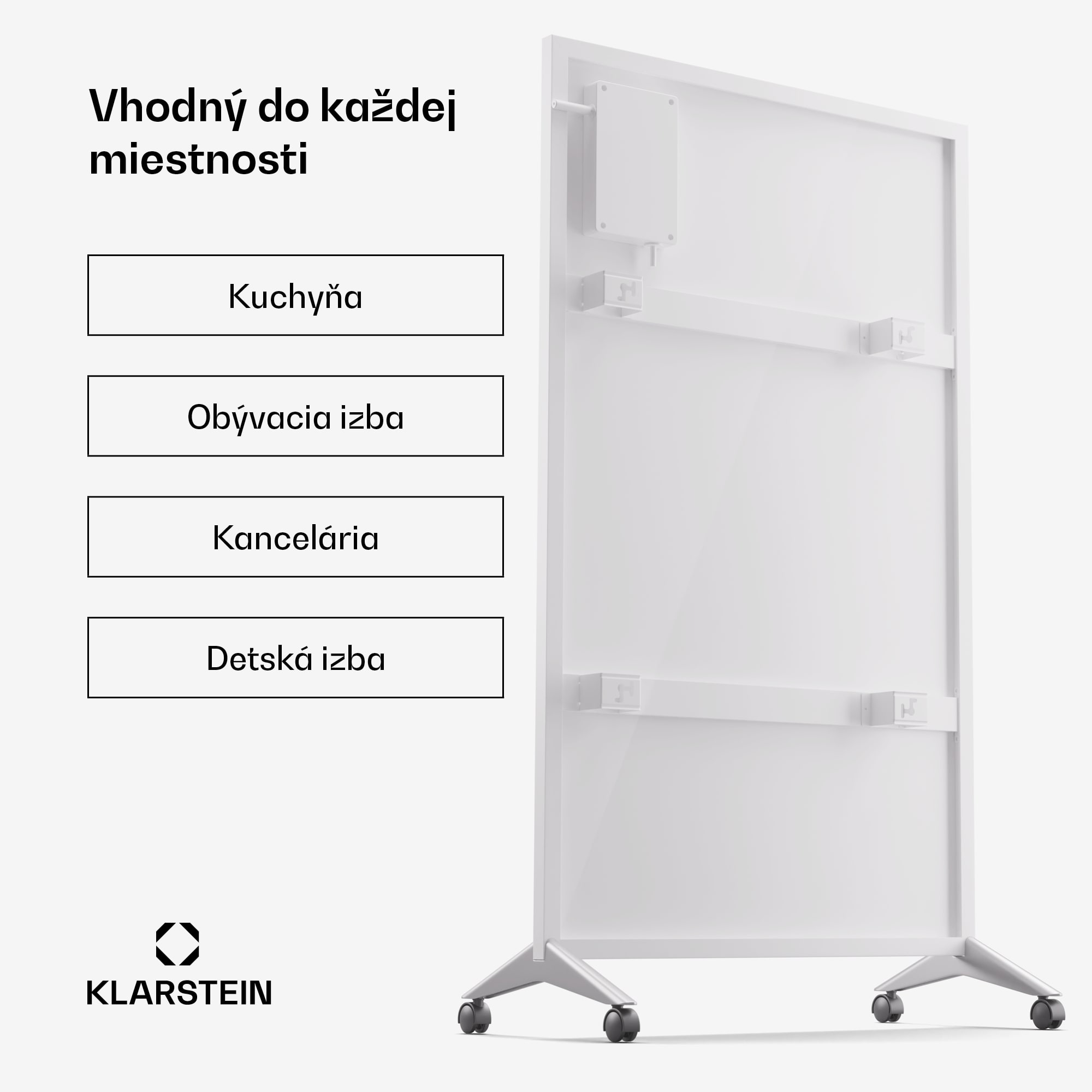 Klarstein Wonderwall Smart Bornholm, infražiarič, 60x100 cm, 800W, aplikácia – Obrázok 5