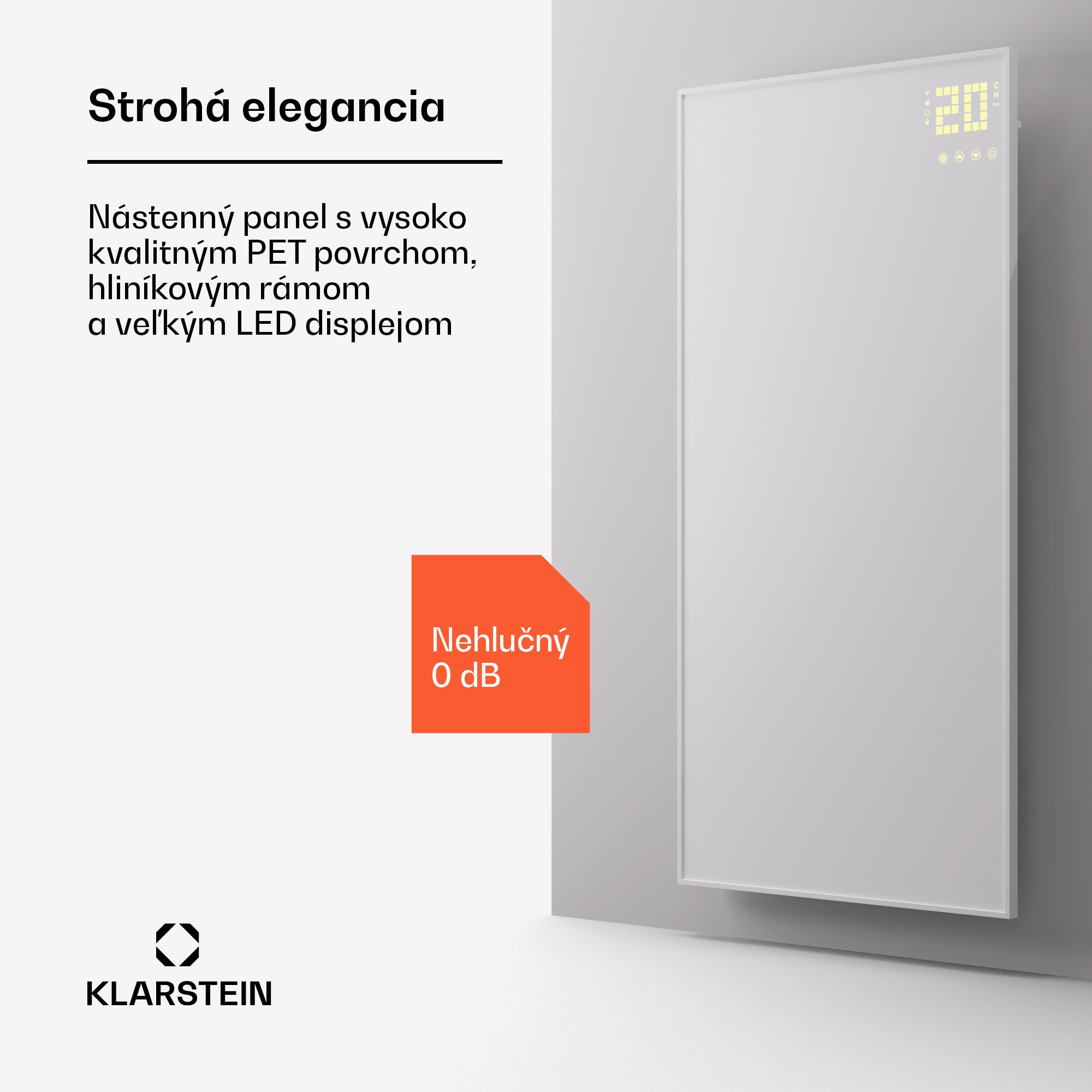 Klarstein Wonderwall Smart Bornholm, infražiarič, 60x120cm, 1200W, aplikácia – Obrázok 4