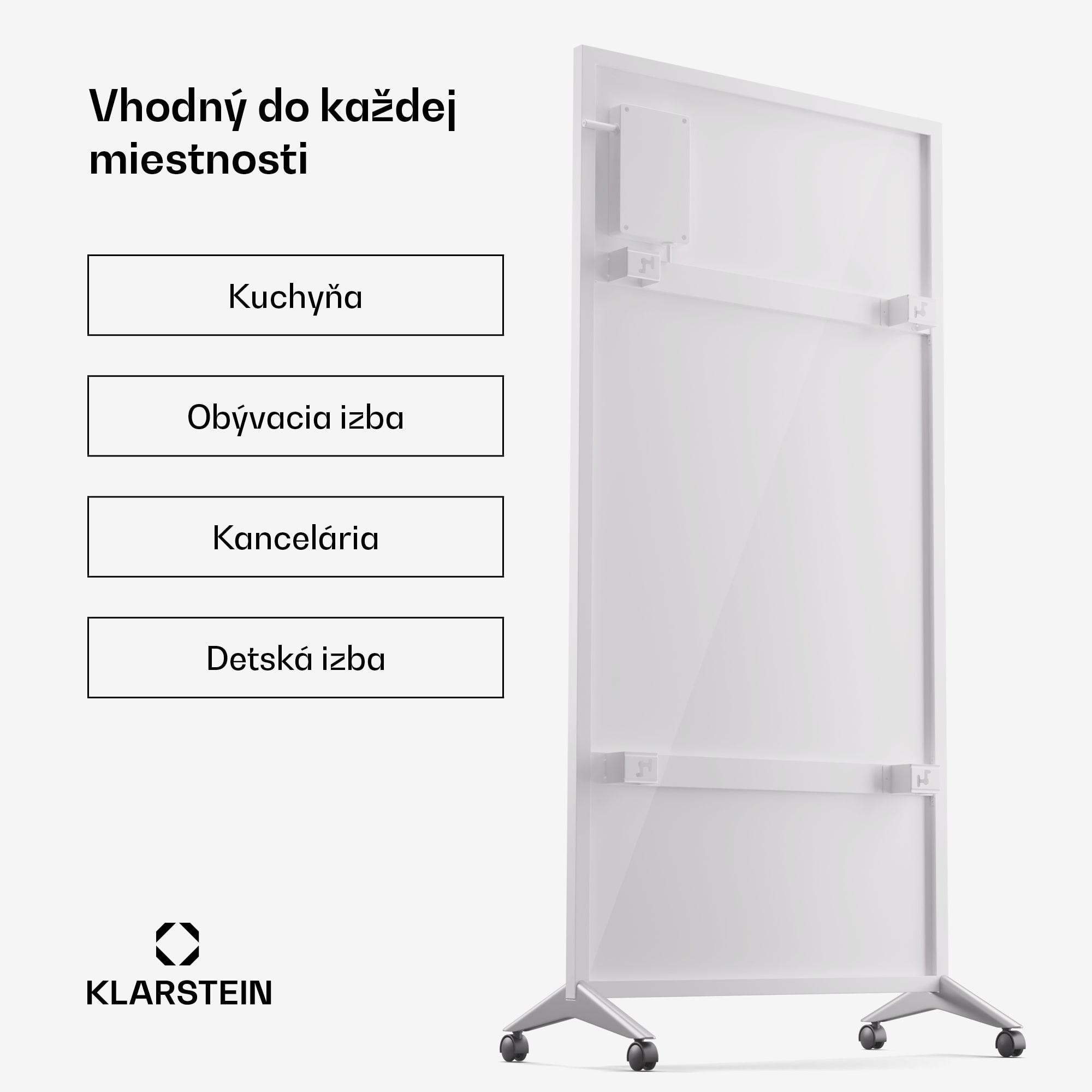 Klarstein Wonderwall Smart Bornholm, infražiarič, 60x120cm, 1200W, aplikácia – Obrázok 5