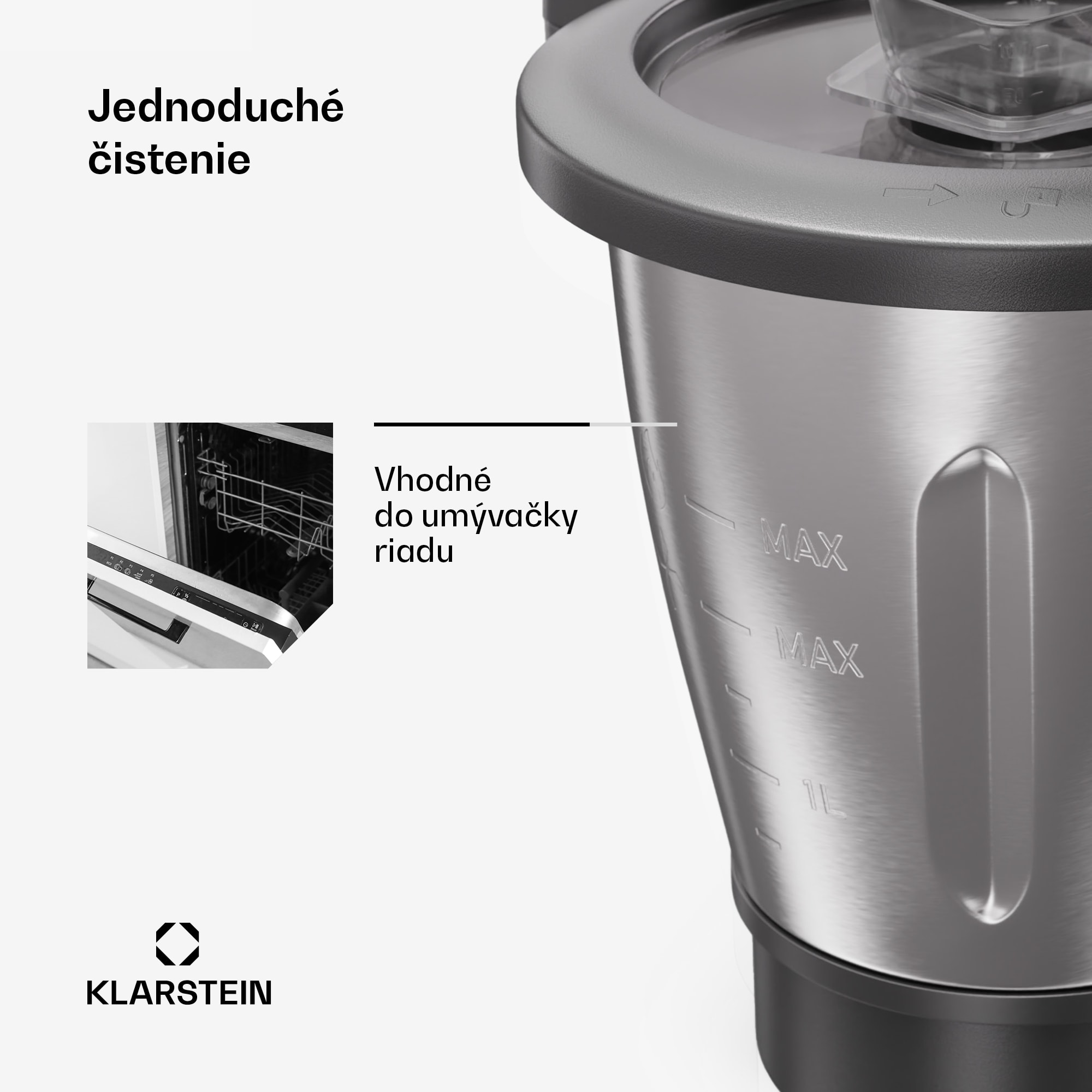 Klarstein Mixovacia nádoba, pre roboty Aria Grande & Select, 4,7l, príslušenstvo, nepriľnavý keramický povrch – Obrázok 4