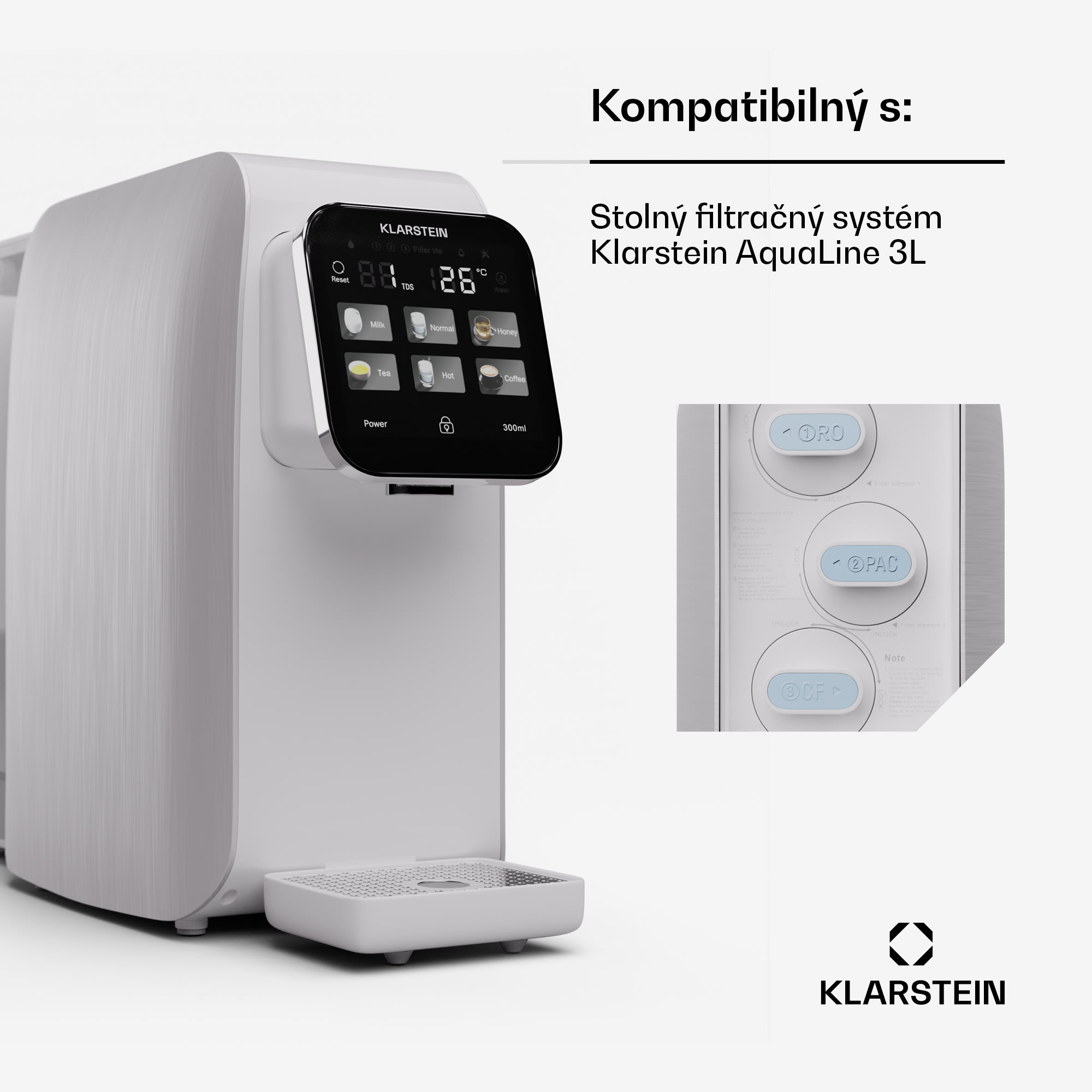 Klarstein AquaLine 50G RO filter, membránová technológia reverznej osmózy, úprava vody – Obrázok 4