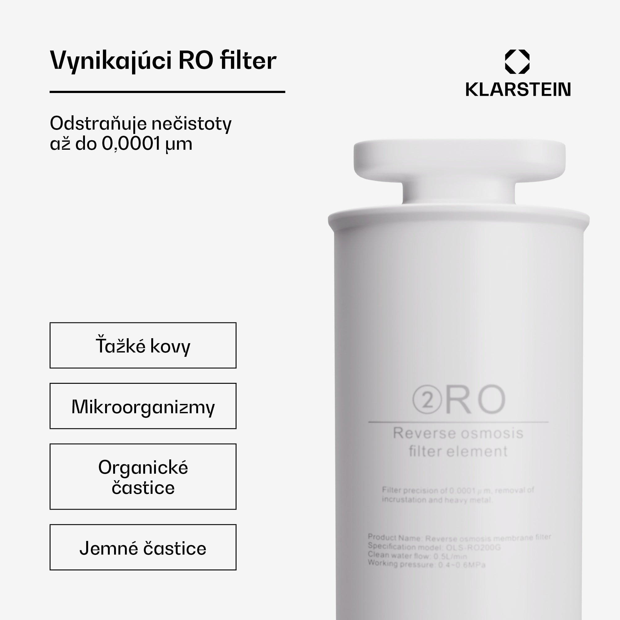 Klarstein AquaFina 200G RO filter reverzná osmóza membránová technológia úpravy vody – Obrázok 2