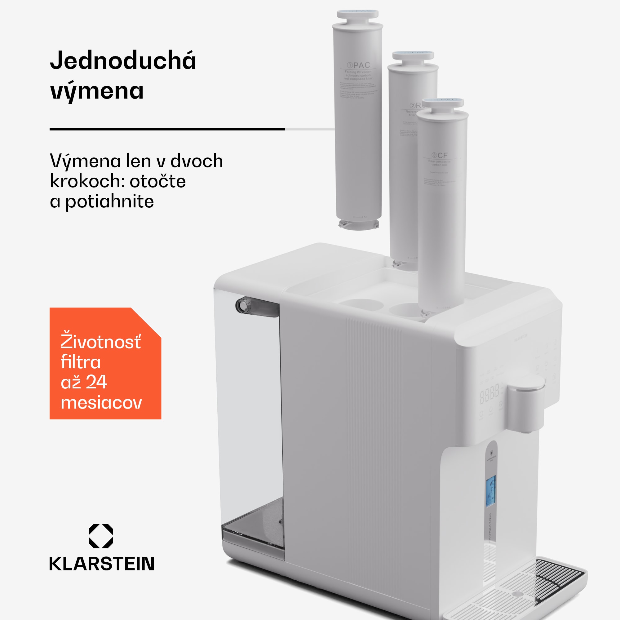 Klarstein AquaFina 200G RO filter reverzná osmóza membránová technológia úpravy vody – Obrázok 3