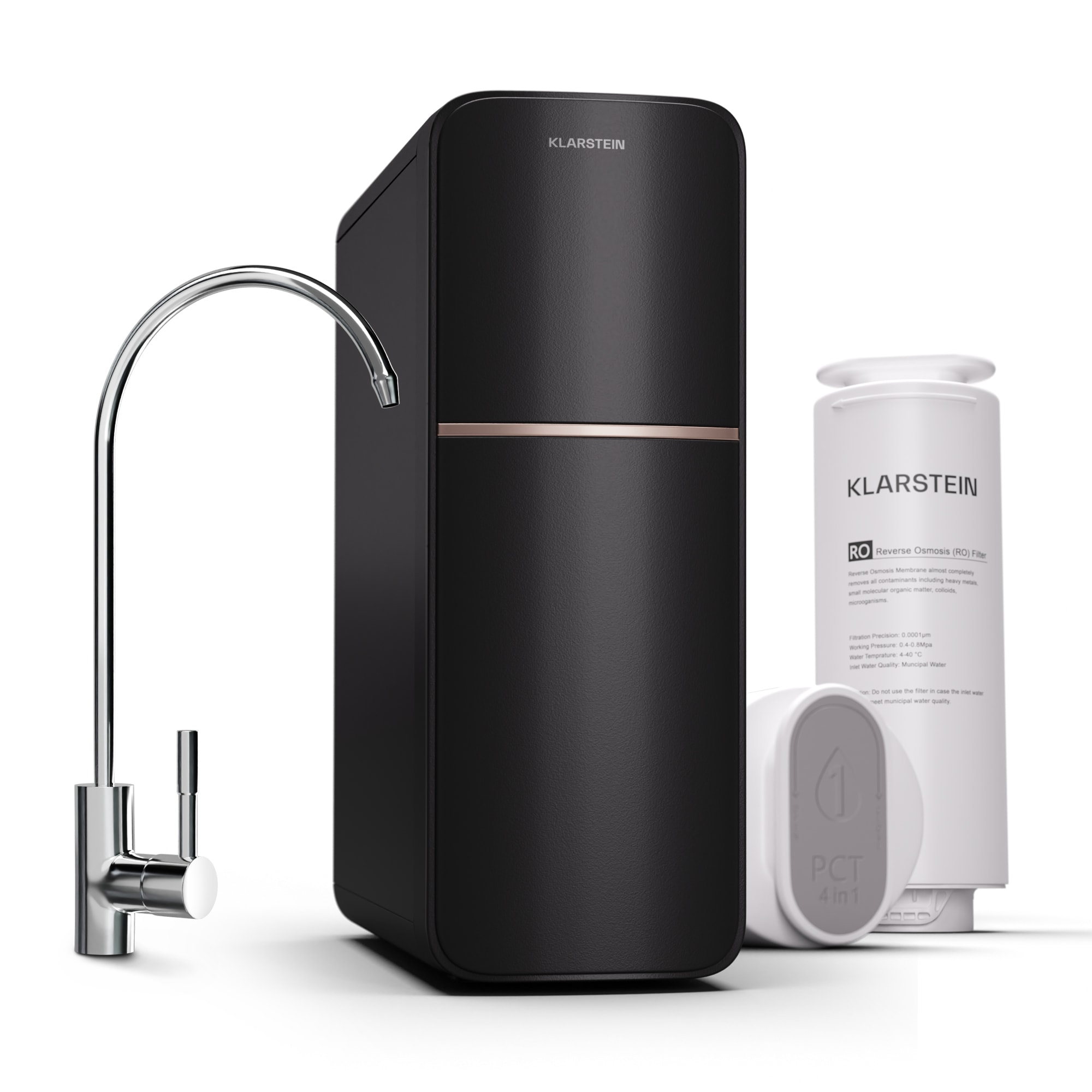 Klarstein PureLine 400, filtračný systém, reverzná osmóza, 400 GPD / 1500 L/d