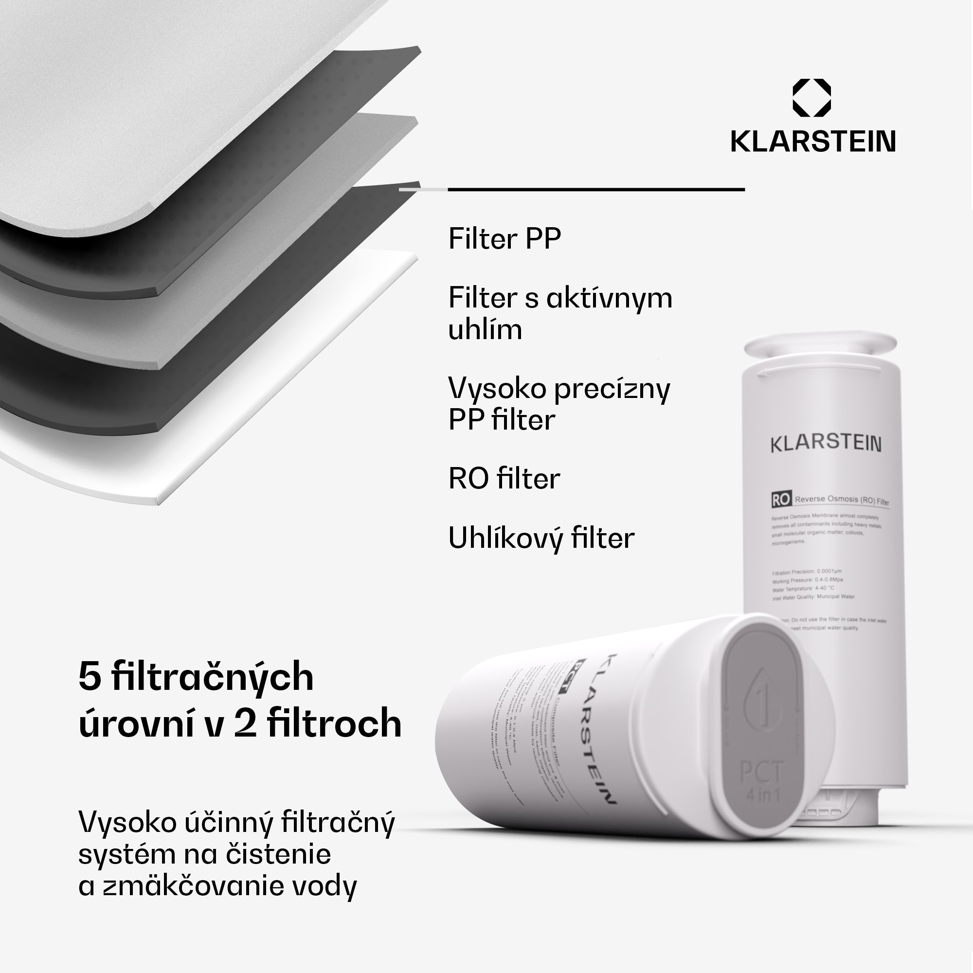 Klarstein PureLine 600, filtračný systém, reverzná osmóza, 600 GPD / 2270 L/d – Obrázok 2