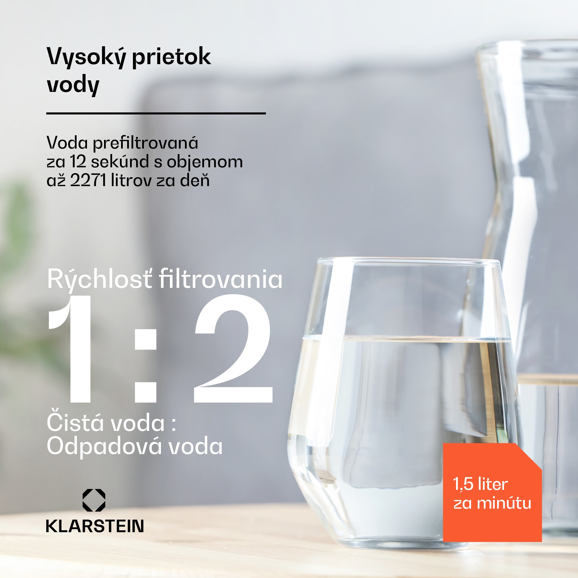 Klarstein PureFina 600, filtračný systém, reverzná osmóza, 600 GPD / 2270 L/d – Obrázok 3