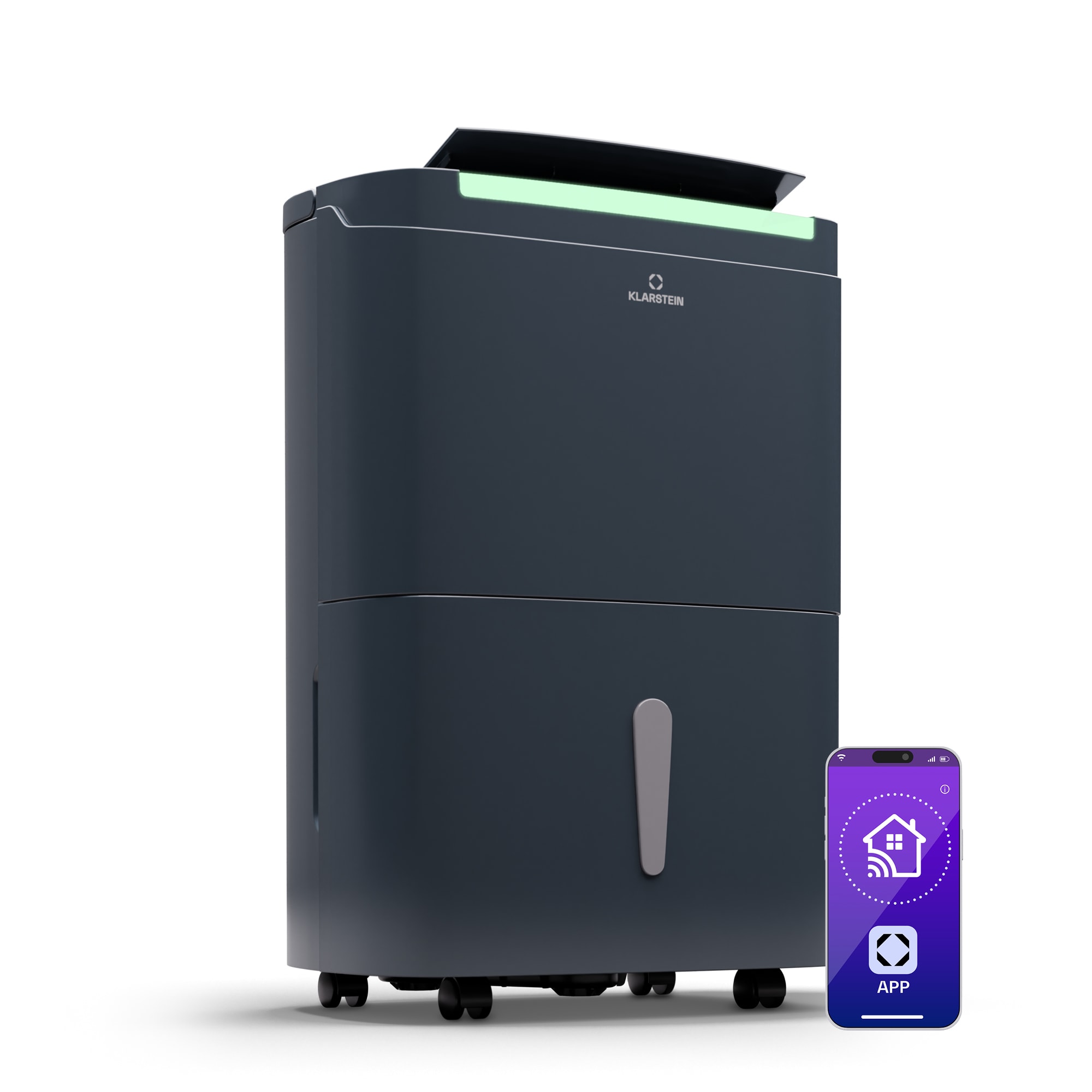 Klarstein DryFy Pro Connect Smart, Odvlhčovač vzduchu, WiFi, Kompresný, 30l/d, 25-35m²