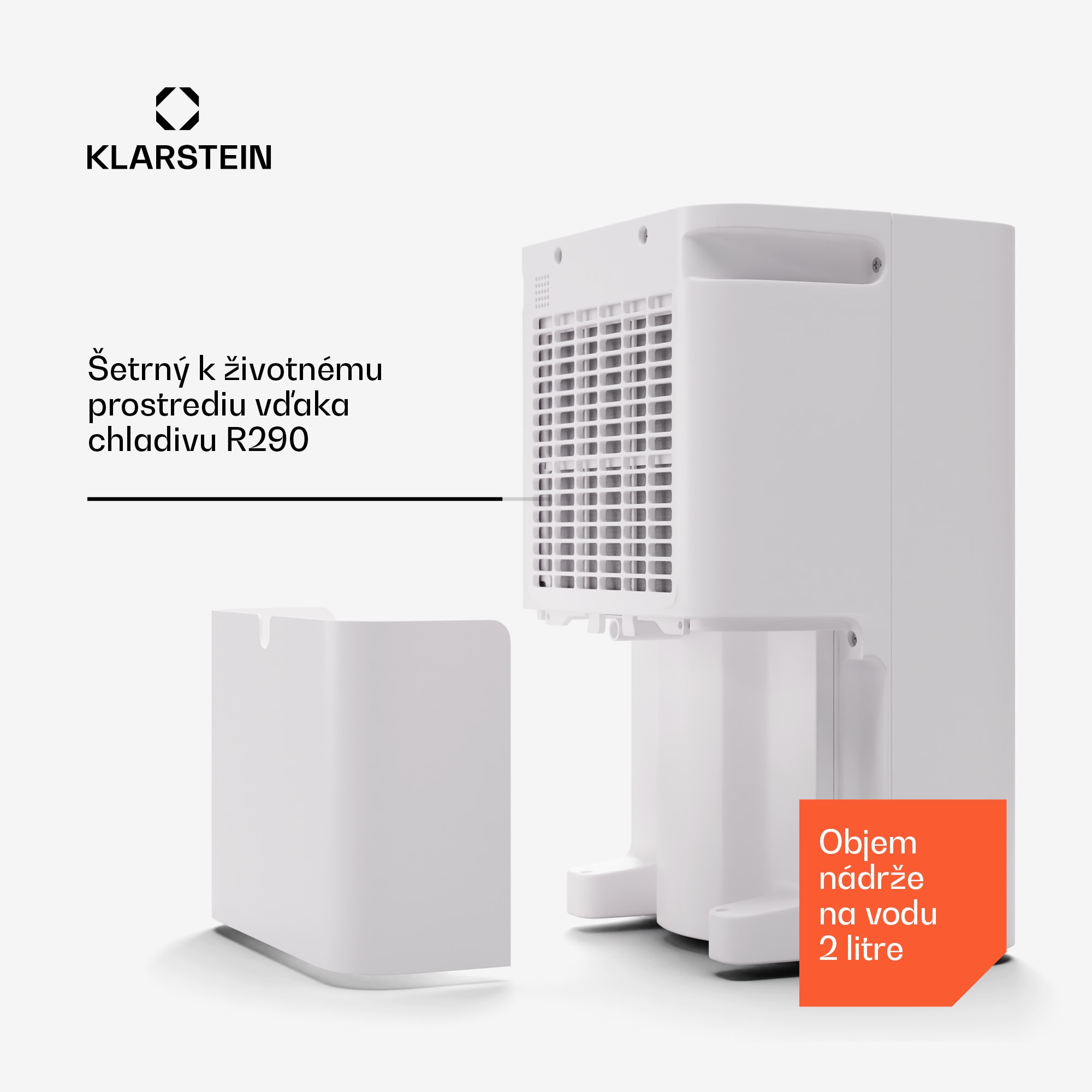 Klarstein CircleDry Smart 16 L odvlhčovač vzduchu, 16 L/deň, 290 W, 30-40 m², WiFi, časovač, filter – Obrázok 5