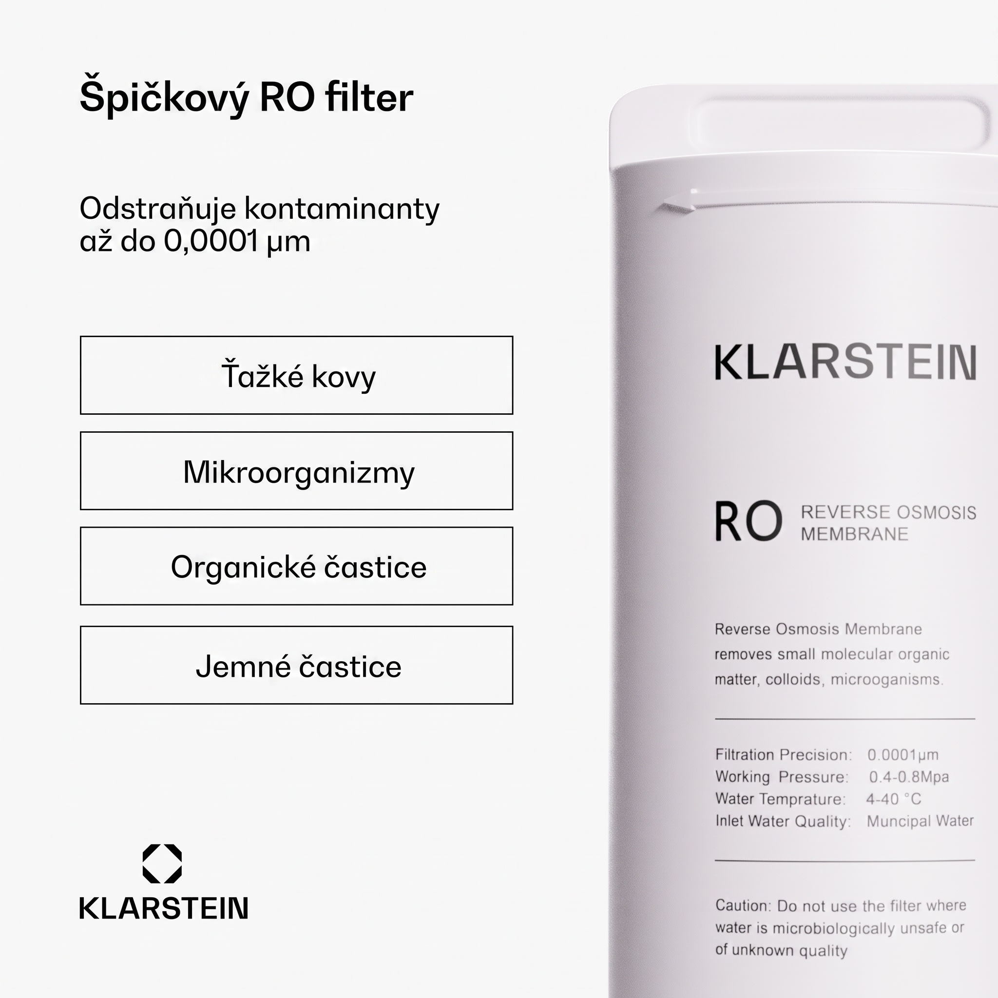 Klarstein PureFina 600 RO filter, náhradný / príslušenstvo, reverzná osmóza, 600 GPD / 2270 L/d – Obrázok 2