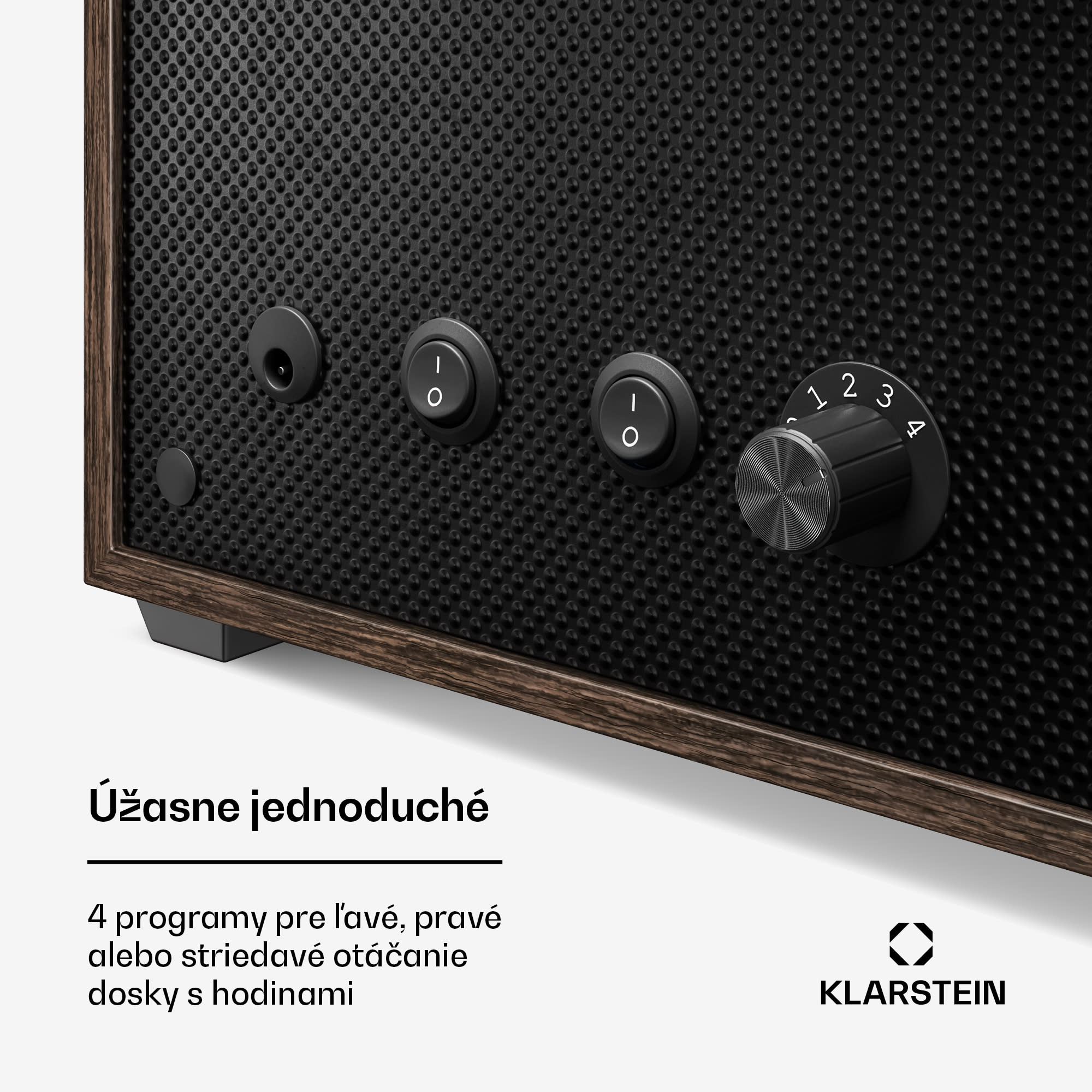 Klarstein Brienz 6, naťahovač hodiniek, 6 hodiniek, 4 režimy, drevený vzhľad, modré vnútorné osvetlenie – Obrázok 5