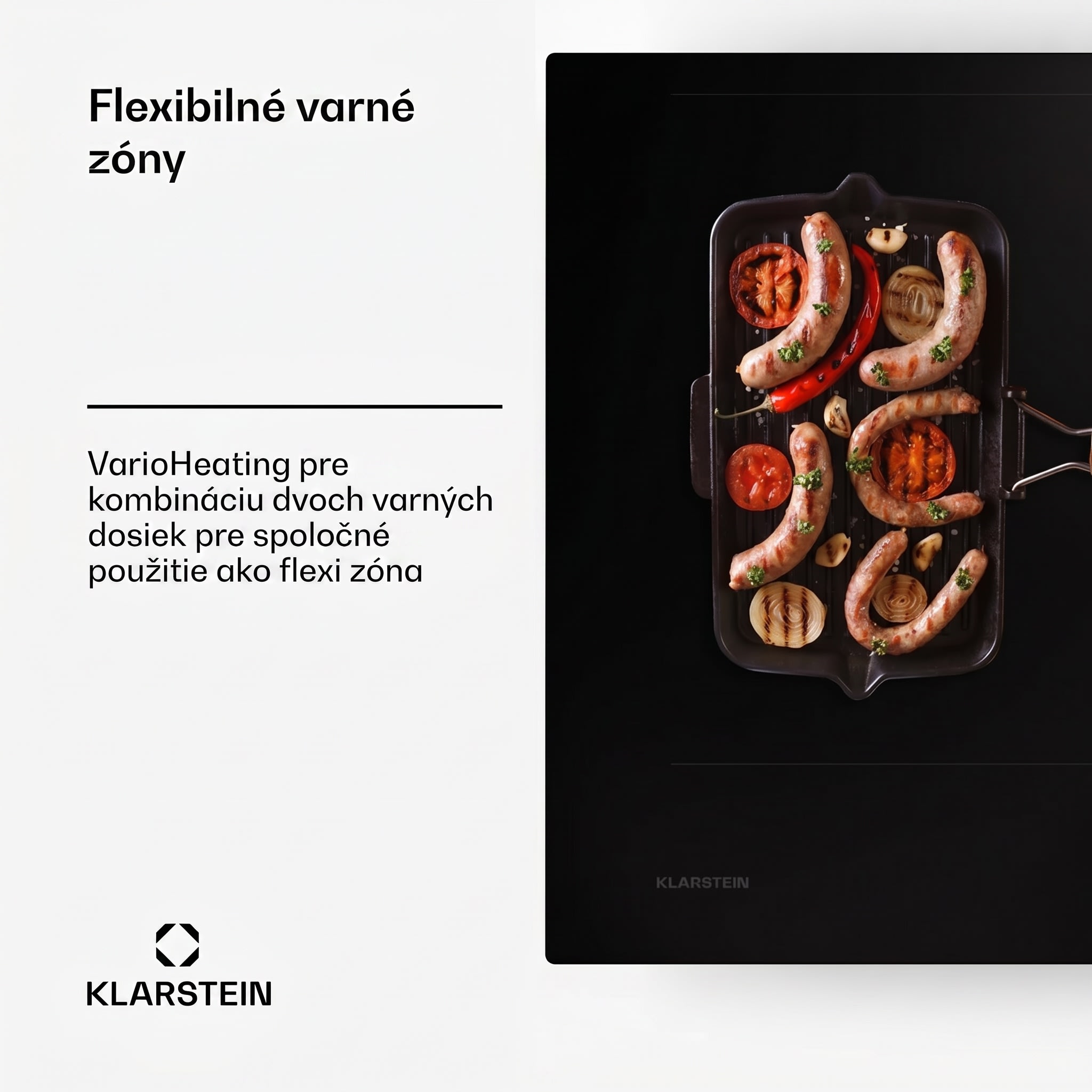 Klarstein AirJet 90, Down Air System, indukčný sporák + DownAir-digestor, 754 m³/h, A++ – Obrázok 3