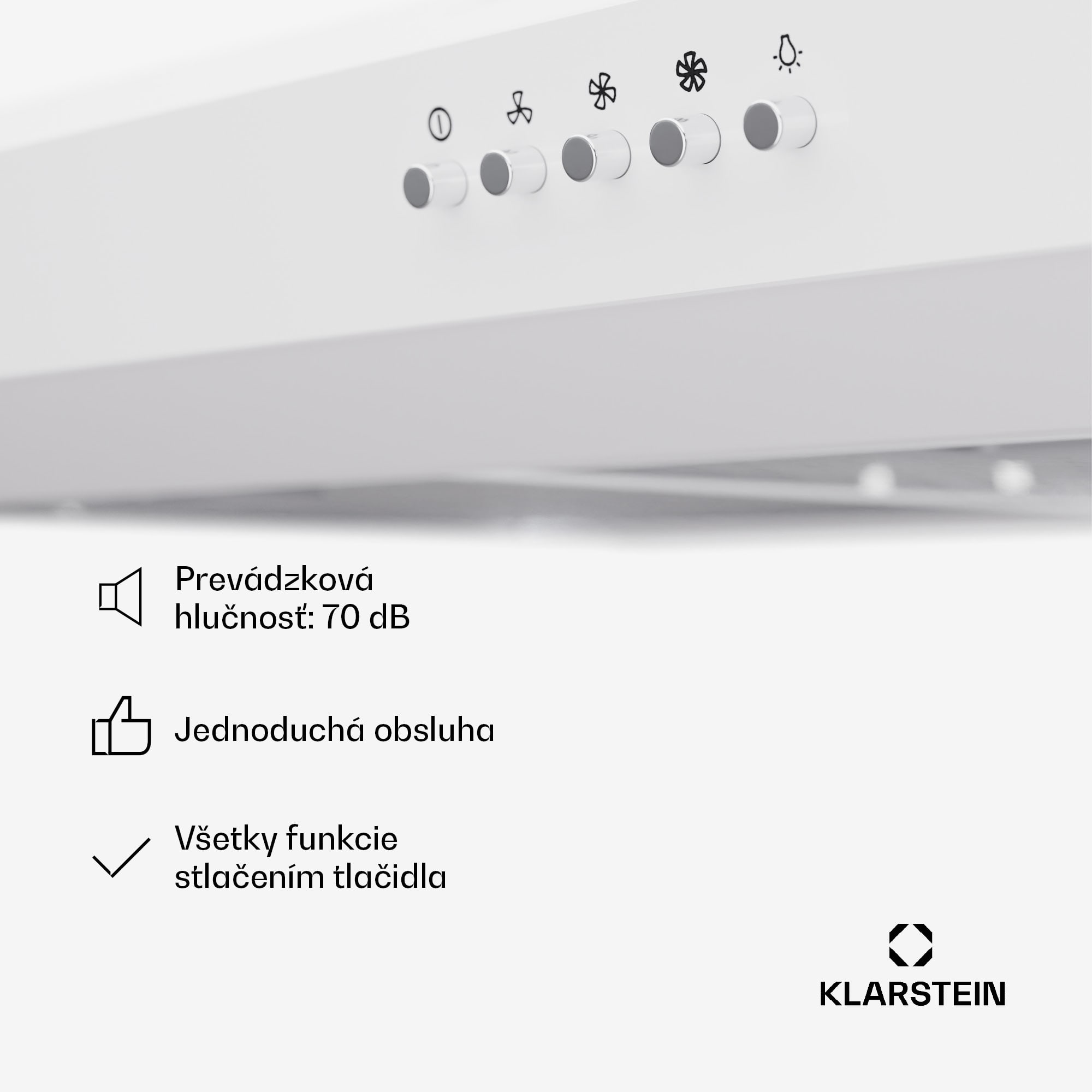 Klarstein Contempo 90, digestor, 90 cm, podskrinkový, 200 m³/h, LED, akryl, nehrdzavejúca oceľ – Obrázok 5