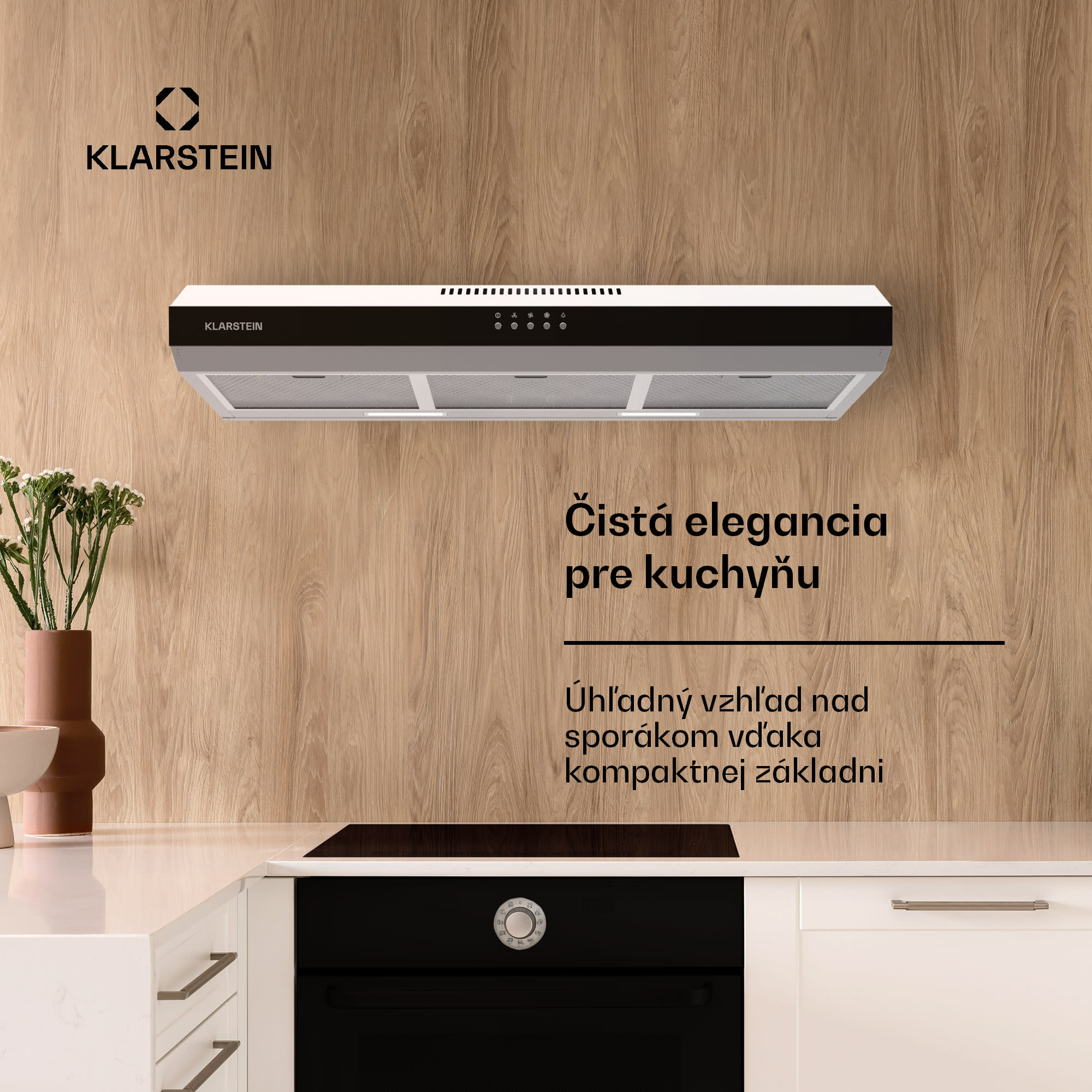 Klarstein Contempo 90, digestor, 90 cm, podskrinkový, 200 m³/h, LED, akryl, nehrdzavejúca oceľ – Obrázok 2