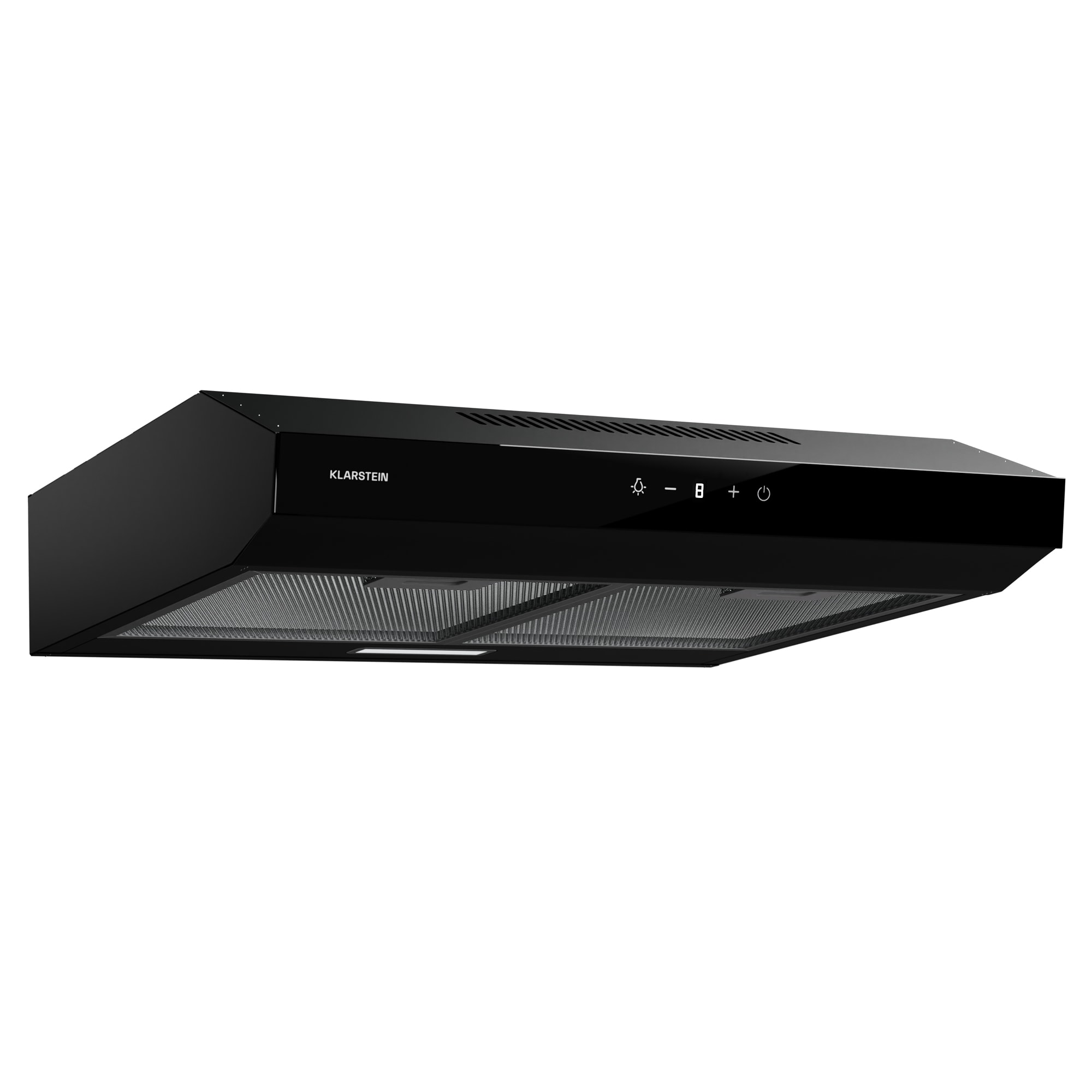 Klarstein Contempo Neo, digestor, podskrinkový, recirkulácia, 199 m³/h, SenseControl, integrované dotykové ovládanie, nehrdzavejúca oceľ / akrylátové sklo