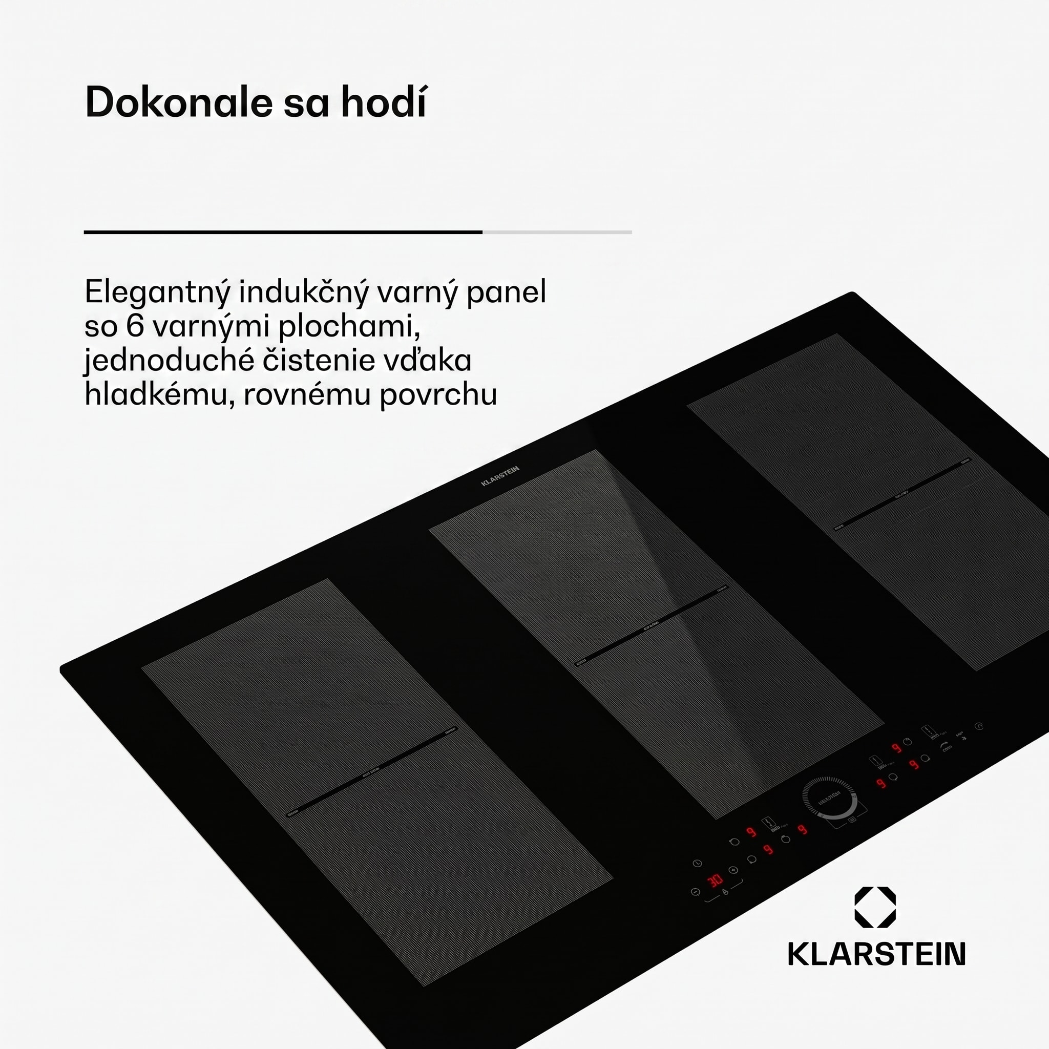 Klarstein Delicatessa 90 Full Flex vstavaná indukčná varná doska 6 zón 10 500 W sebestačná – Obrázok 2