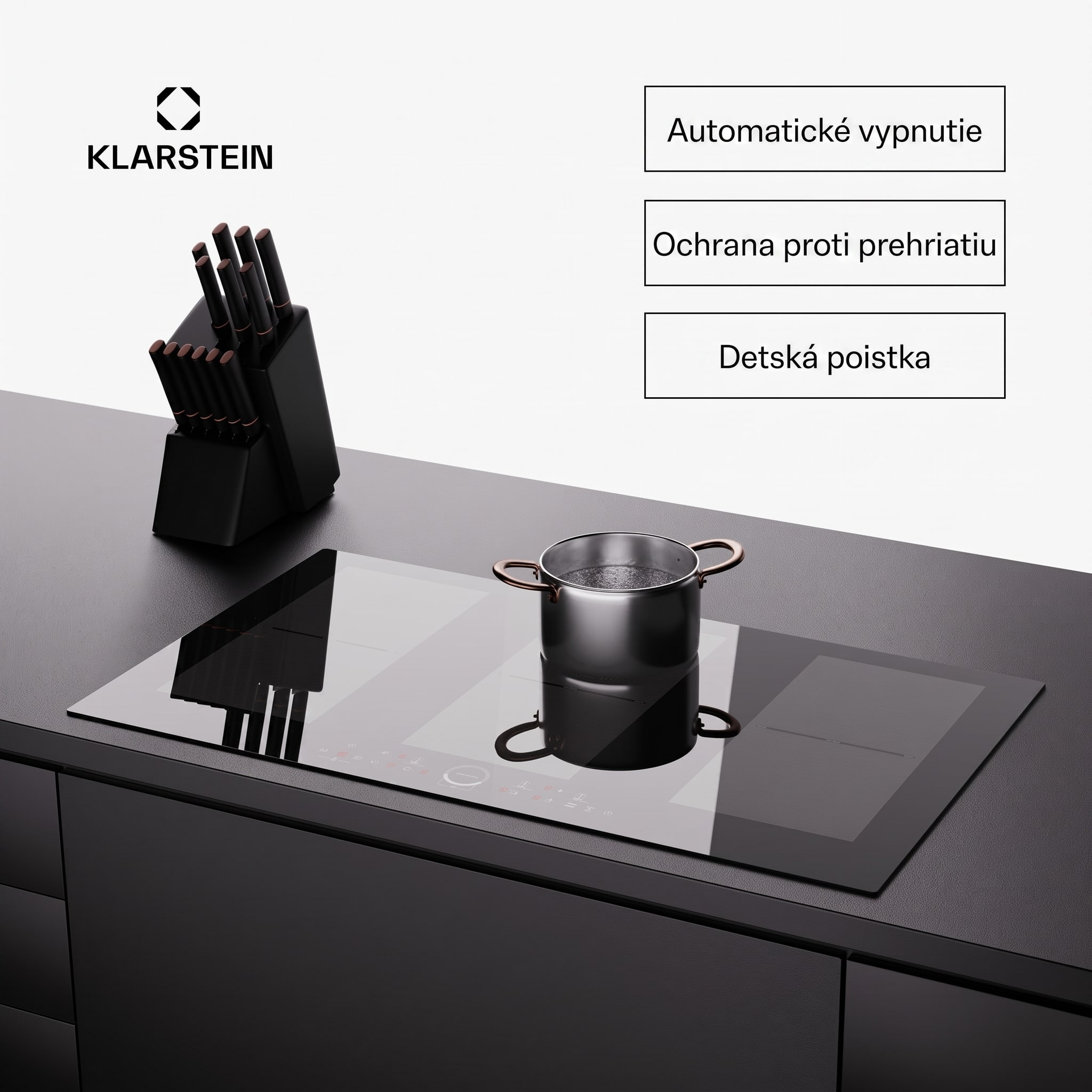Klarstein Delicatessa 90 Full Flex vstavaná indukčná varná doska 6 zón 10 500 W sebestačná – Obrázok 5