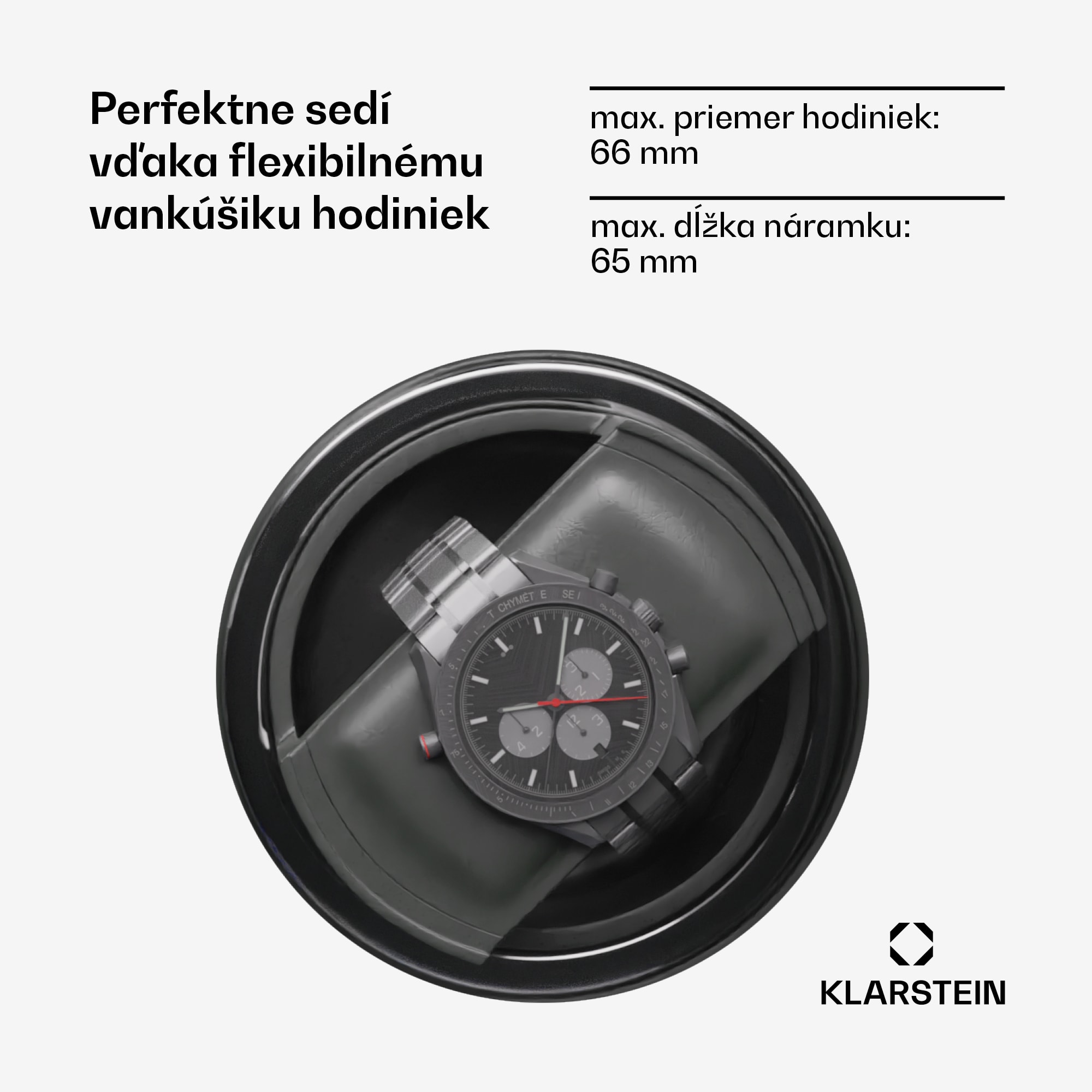 Klarstein Verdon 9, naťahovač hodiniek, na 9 hodiniek, 3 režimy, 5 rýchlostí, LED, diaľkové ovládanie – Obrázok 3