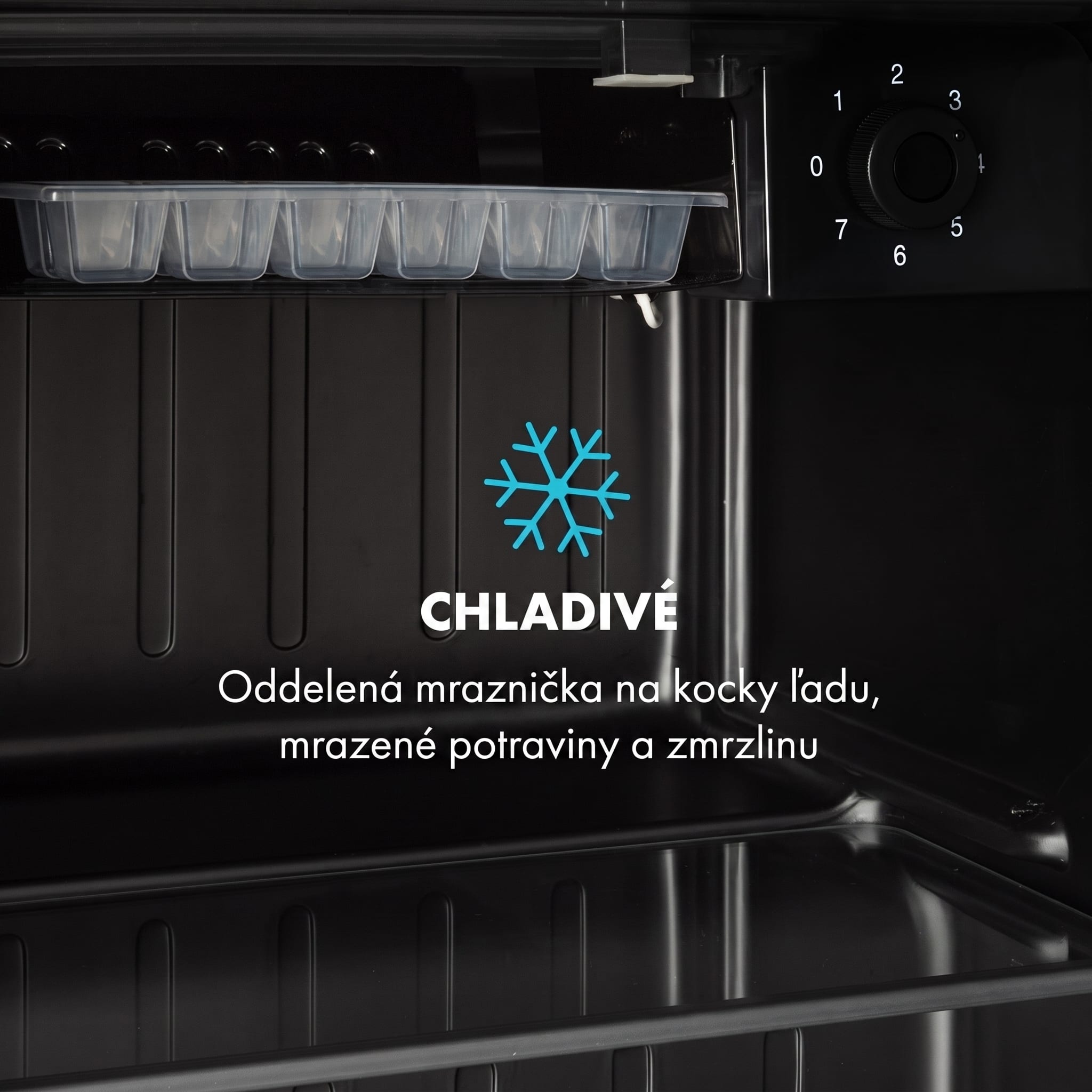 Klarstein Cool Vibe 46+, chladnička, 46 l, 1 polica, Stickerbomb style – Obrázok 4