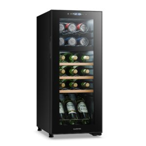 Klarstein Bovella 18 Duo+, dvojzónová vinotéka, 50 l, 18 fliaš, sklenené dvierka
