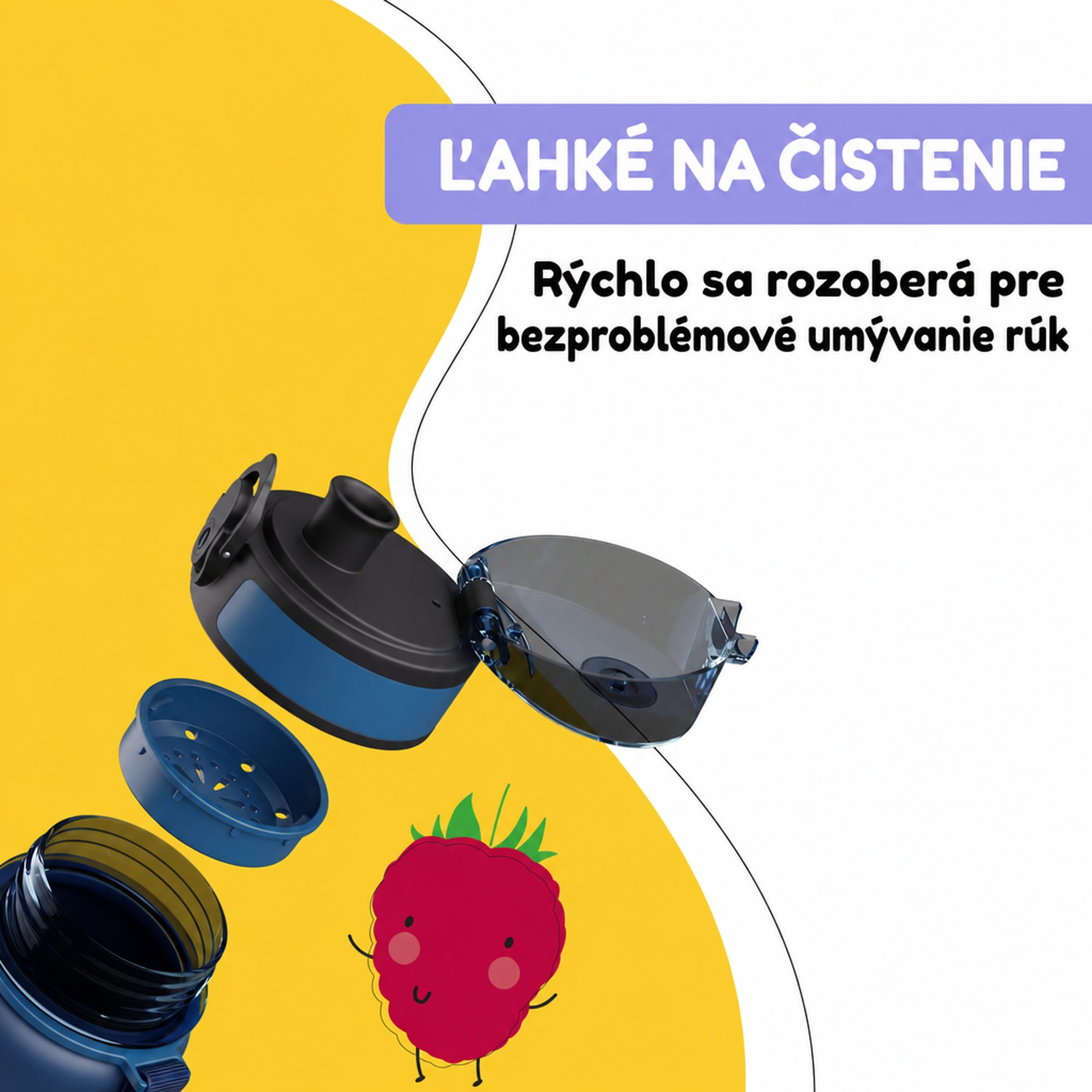 Klarstein schmatzfatz detská športová fľaša na vodu 500 ml | Tritan | Plastové hrdlo | Popruh na prenášanie | Bez BPA | Darčekové balenie – Obrázok 4