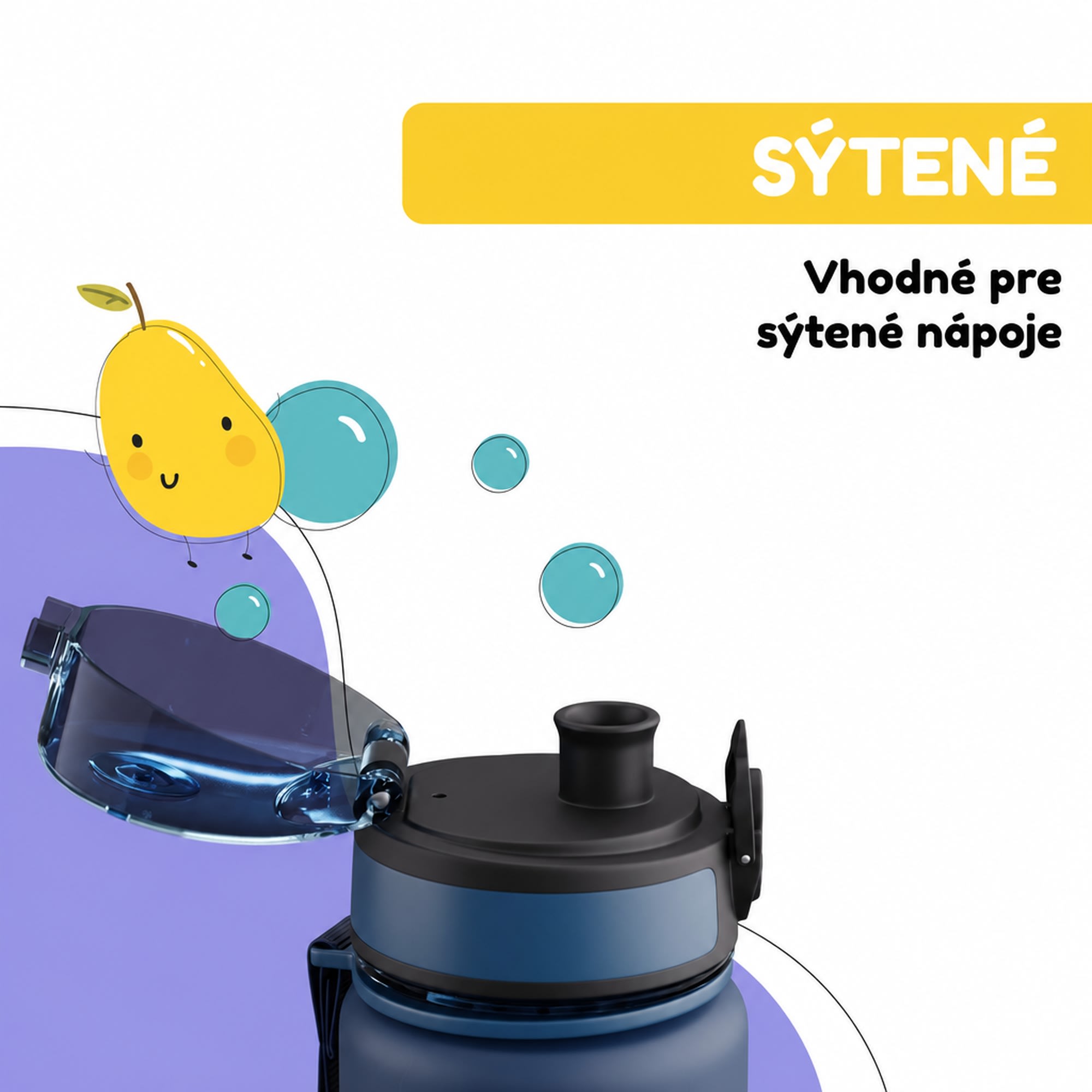 Klarstein schmatzfatz detská športová fľaša na vodu 500 ml | Tritan | Plastové hrdlo | Popruh na prenášanie | Bez BPA | Darčekové balenie – Obrázok 5